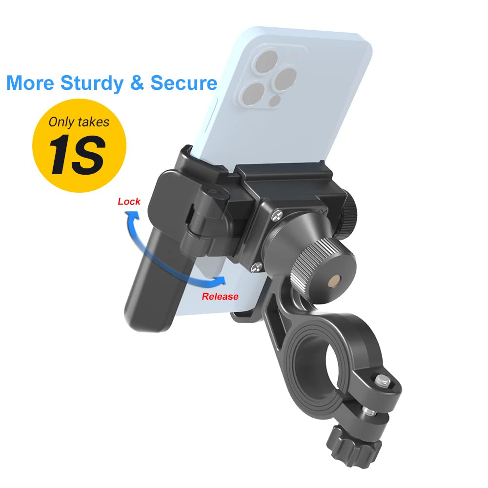 Bdc-Home M365 Pro Scooter Phone Mount, Segway Ninebot Adjustable Handlebar Phone Holder, Fits All Iphone'S, Samsung Galary,Iphone 12 Pro Max,13 Pro,11,X, All Cellphone 3.5-7Inches, 360° Rotation