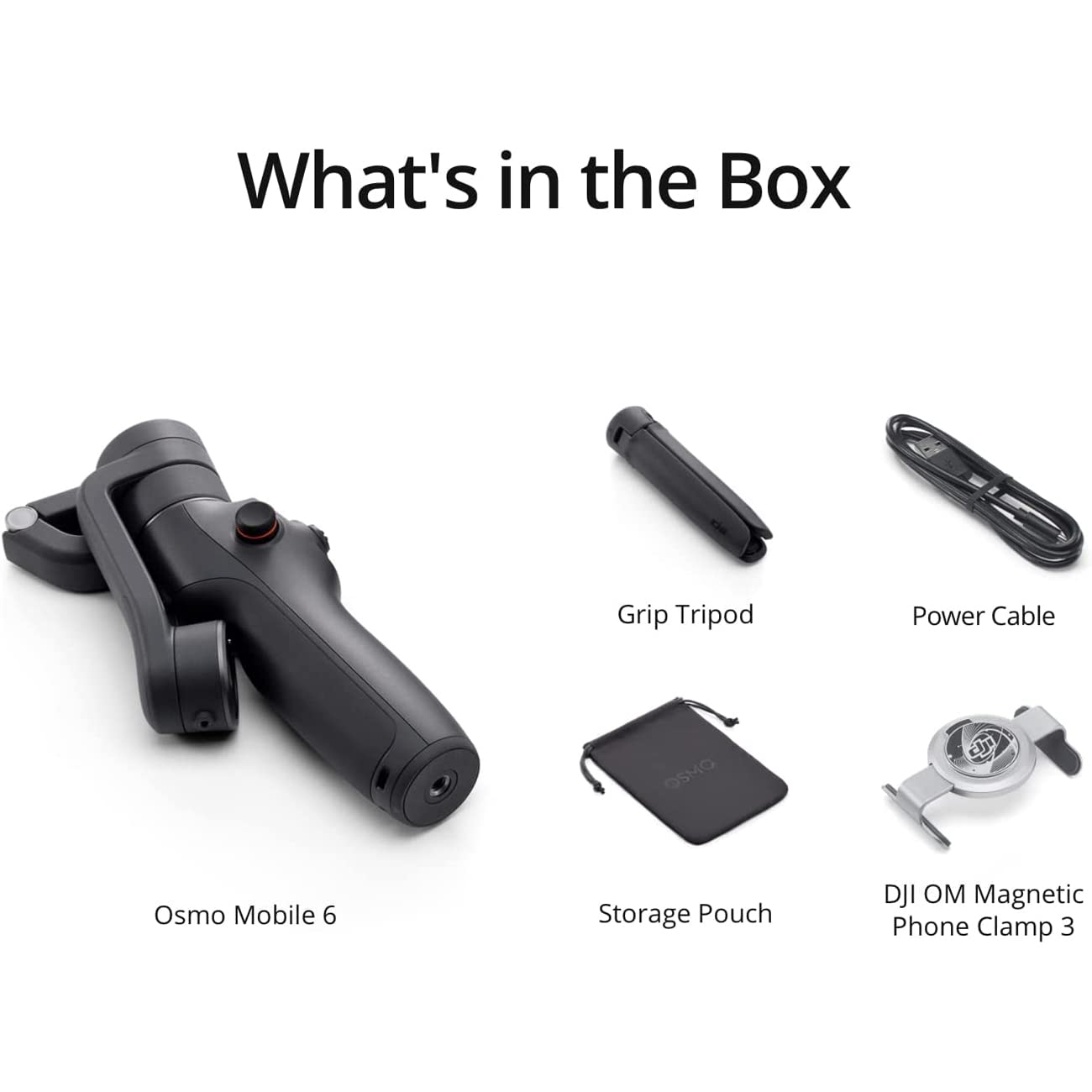 Dji Osmo Mobile 6 Smartphone Gimbal Stabilizer (Black) Accessory Bundle With Deco Gear Small Camera Bag, Lexar 64Gb Memory Card, 2 Year Cps Enhanced Protection Pack And Cleaning Kit