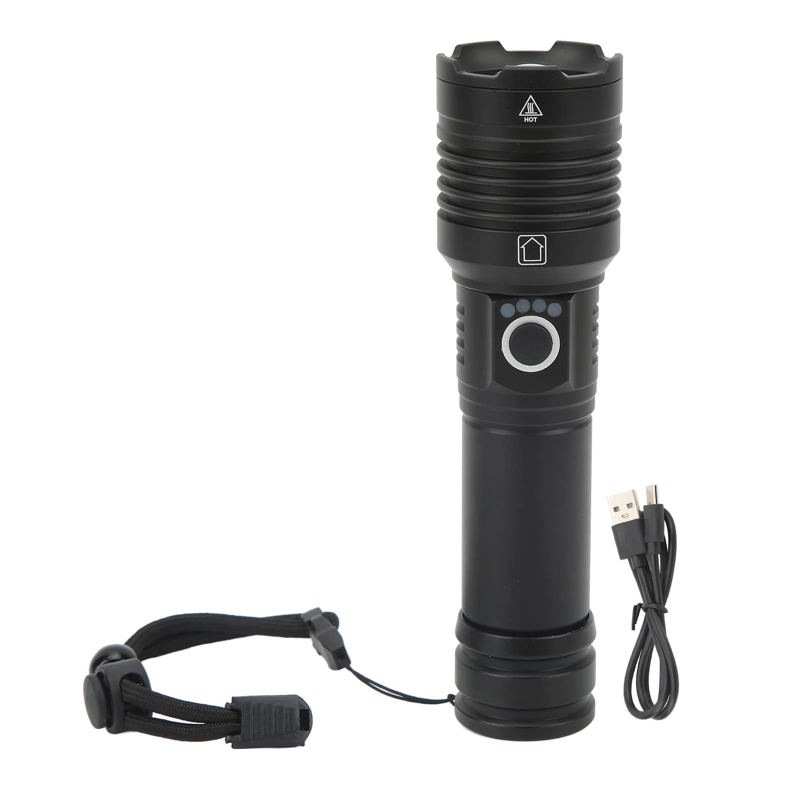 Bognajin Xph160 Flashlight Aluminum Alloy Ipx4 Waterproof 1800Lm Type C Chargeable Torch With Memory Function