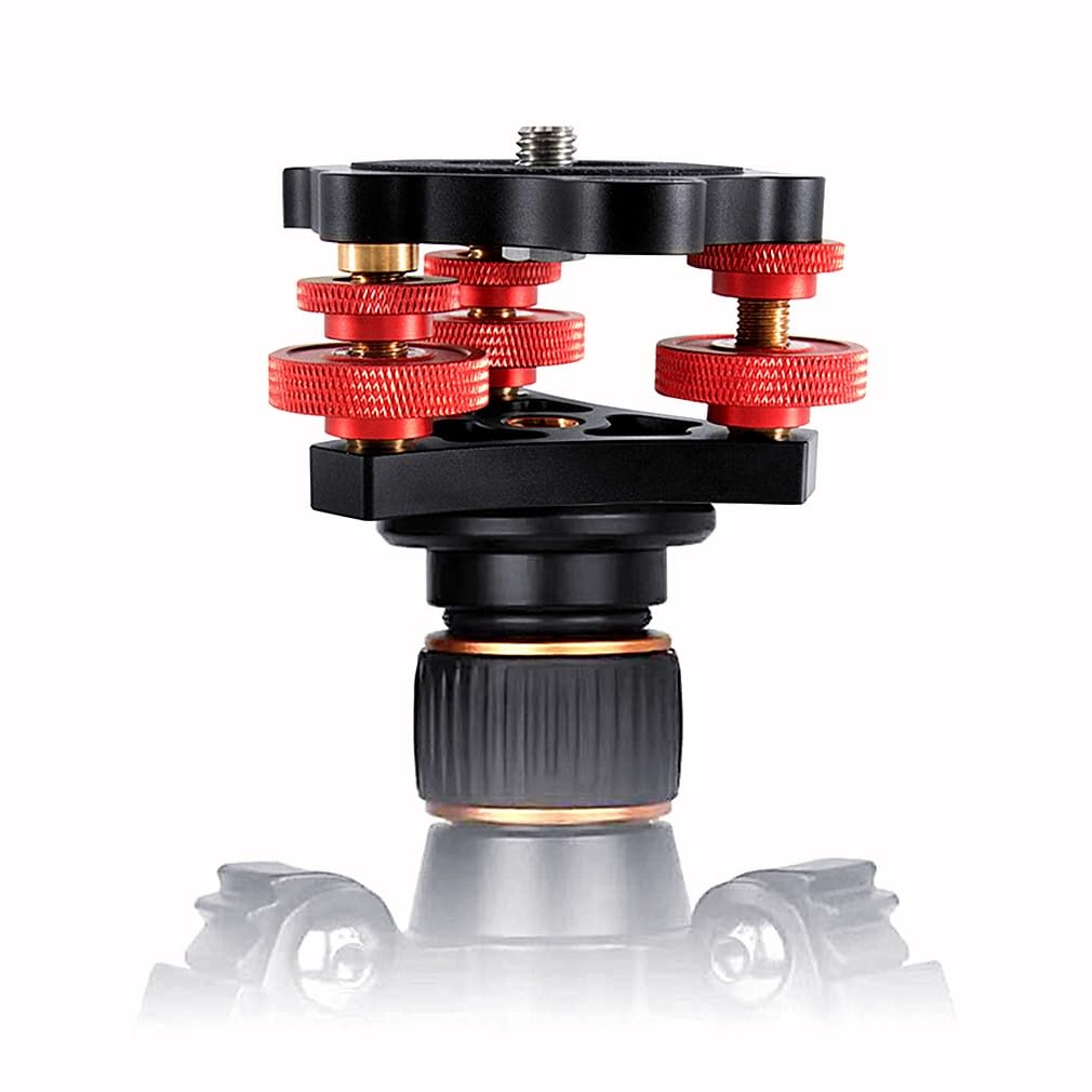 Wysxebwz Tripod Leveling Head Camera Tripod Leveler Base With +/-5 Degree Precision Adjustment Tripod Head For Panoramic Head Ball Head Camera Video Head