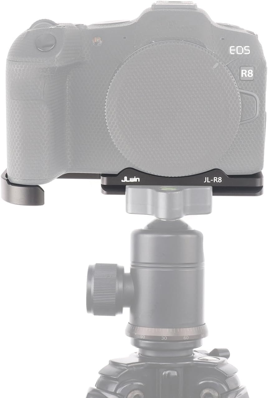 Hersmay Eos Rp Camera Quick Release Baseplate Qr Plate For Canon Eos R8/Rp Mirrorless Camera Compatible With Arca-Swiss Standard Tripod, Built-In Cold Shoe Mount For Led Video Light, Microphone Etc.