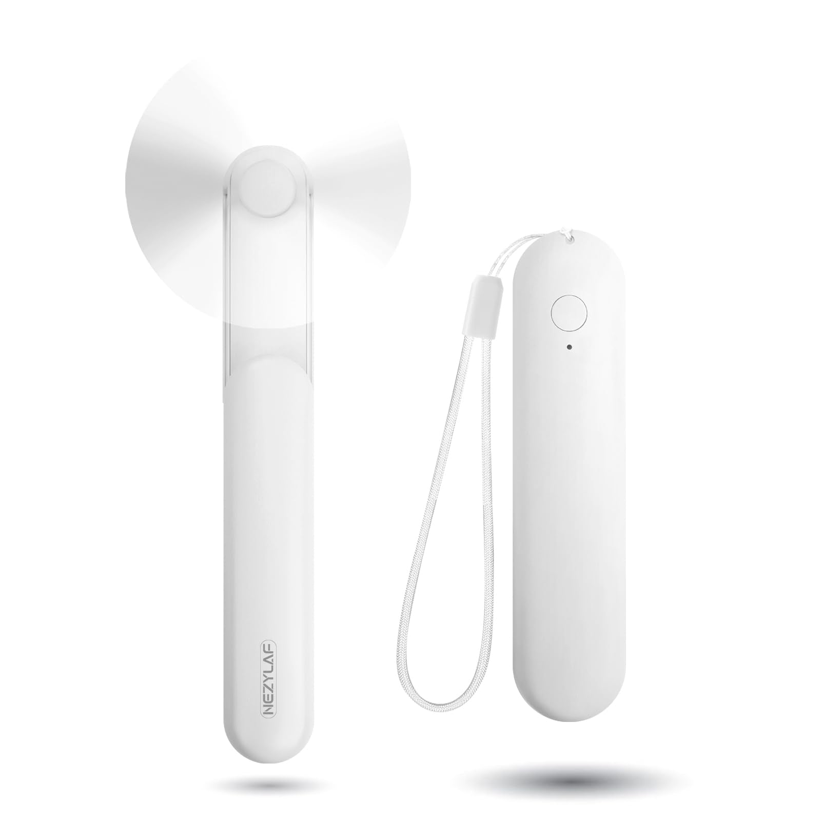 Nezylaf Handheld Mini Fan，Portable Small Pocket Fan，Rechargeable Personal Fan With Power Bank 2000Ma - Koospark