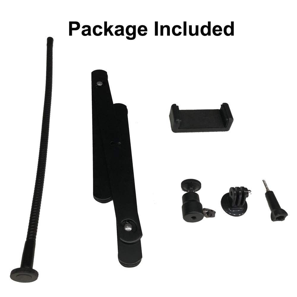 Aontoky Photo Copy Pico Projector Stand Overhead Tripod Video Stand Phone Mount Flexible Tabletop Stand For Live Streaming Video Recording Vlog Youtube Teaching Cooking Crafting Demo Drawing Recording