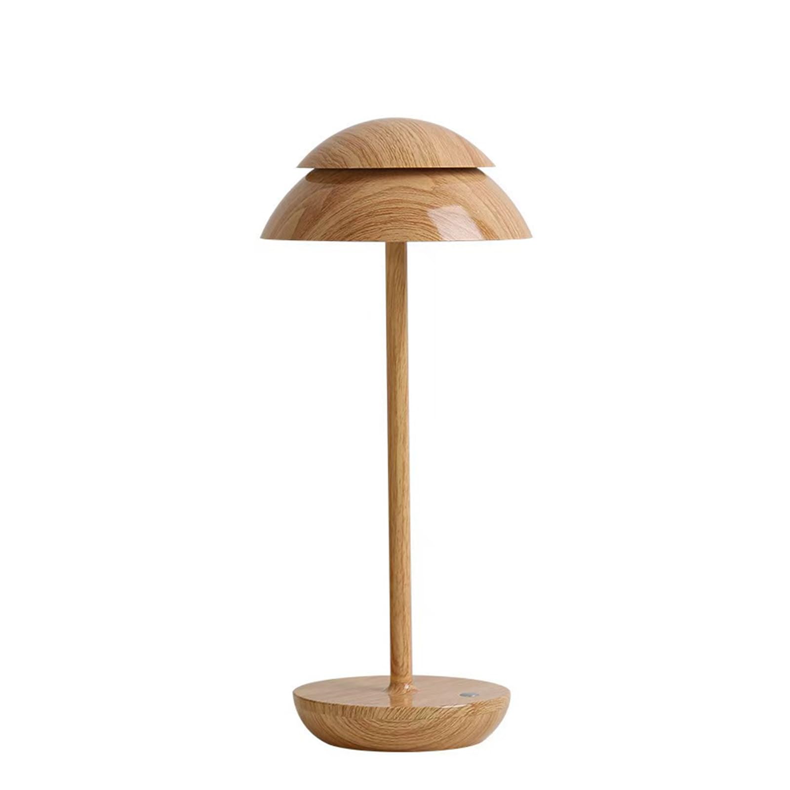 Osbrand Portable Cordless Table Lamp With Touch Sensor Control, 4000Mah Battery Powered Table Lamp, 3 Color Stepless Dimmable Battery Powered Lamp, Night Light For Kids Nursery, Bedroom/Desk/Cafe(Wood)