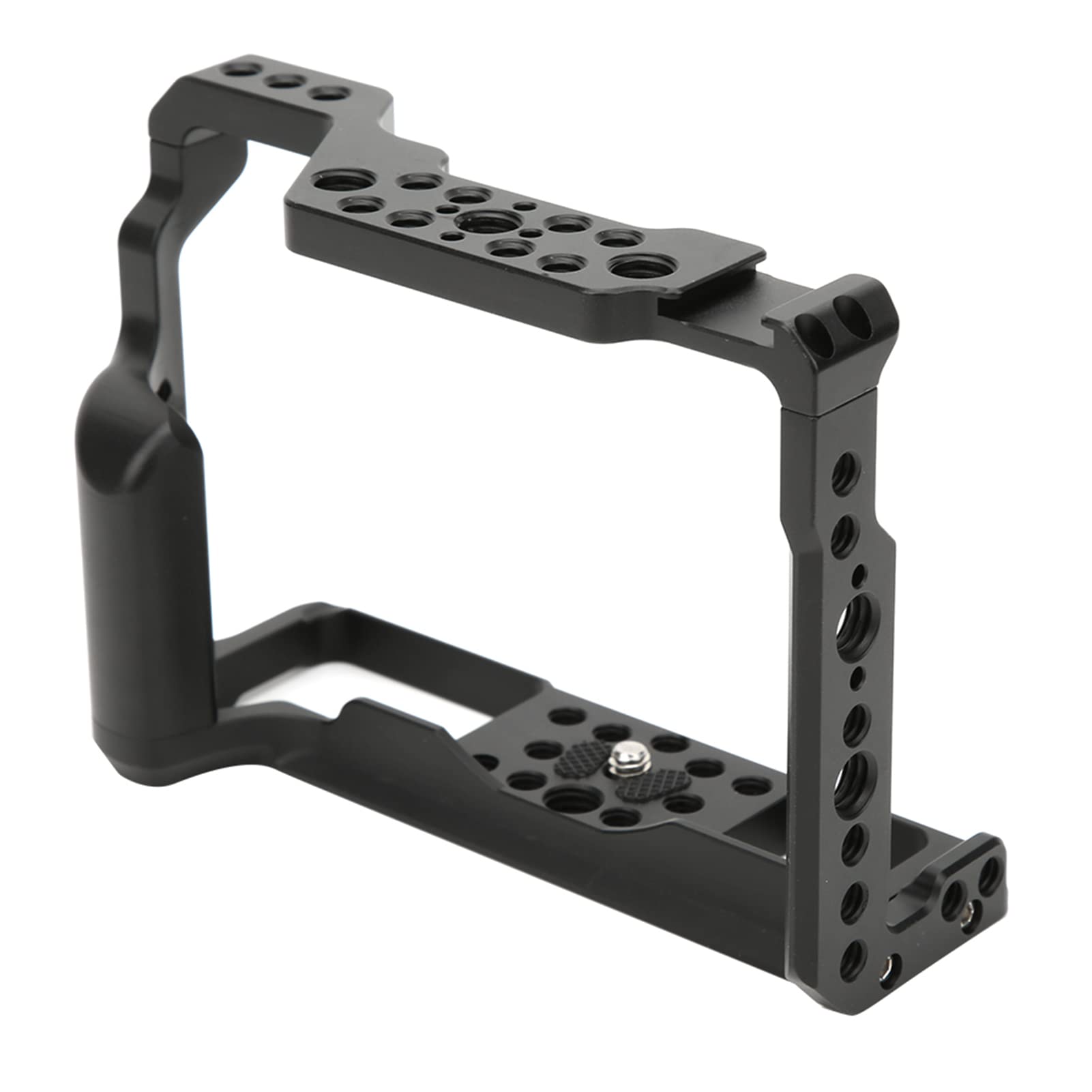 Pomya Dslr Rig Cage For Aluminium Alloy Protective Cage Stabilizer Frame With 1/4 3/8 Screws Hole And Cold Shoe Mount For Microphone, Led Light