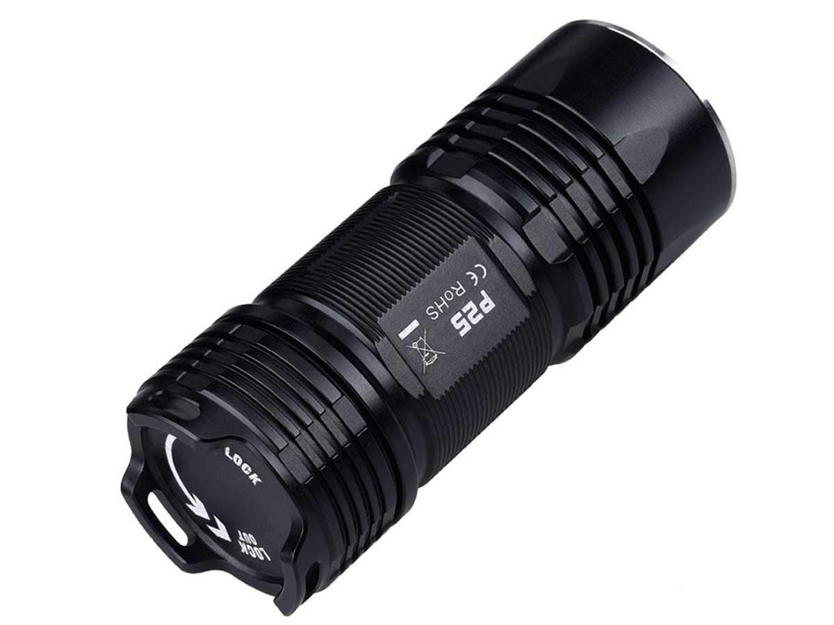 Fitorch P25 Led Flashlight - Little Fatty - 3000 Lumens, Rechargeable 26350 Li-Ion Battery, And 4 X Cree Xp-G3 Leds