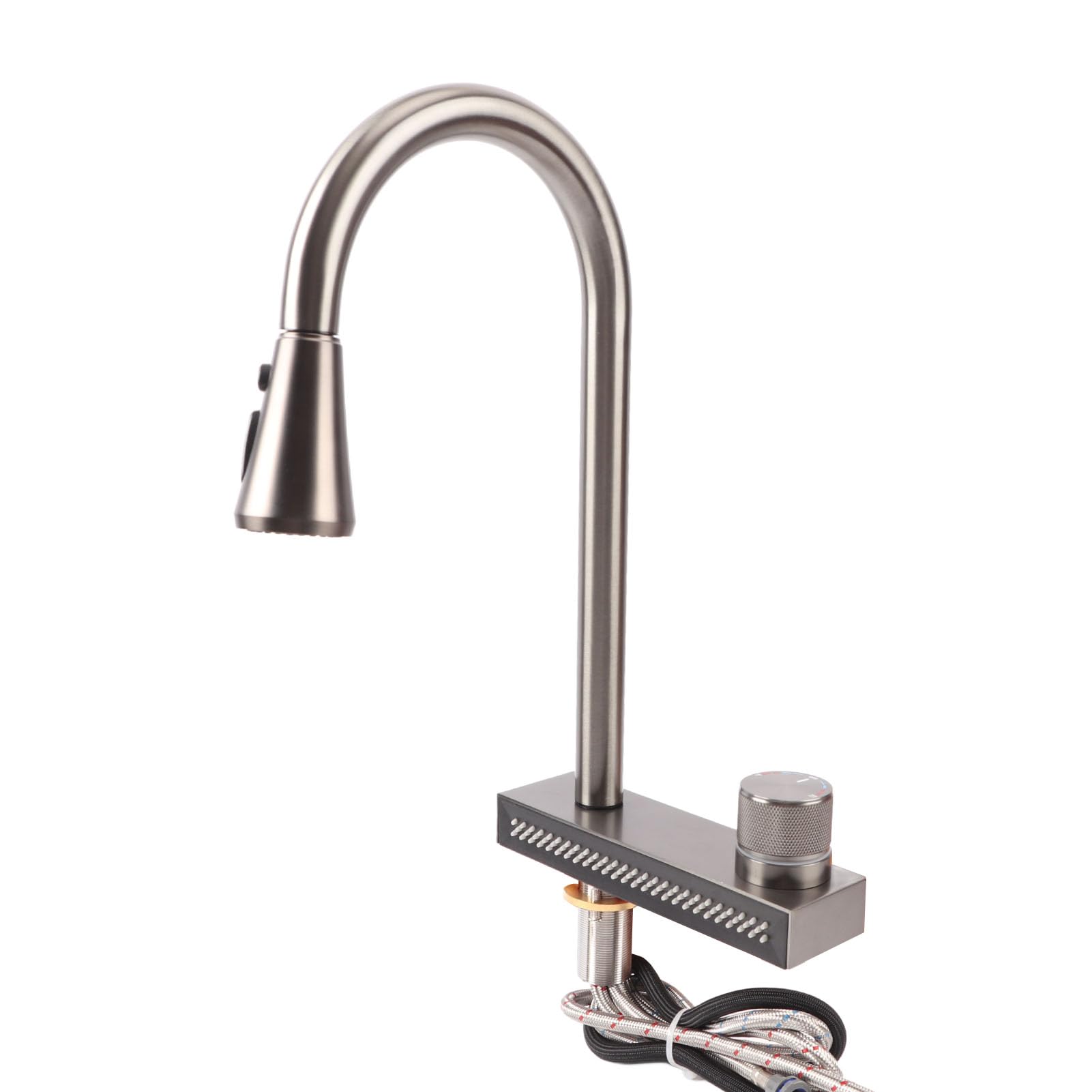 Luqeeg Flying Rain Faucet, Kitchen Waterfall Faucet, Pull Out Type Stainless Steel Multi Outlets Water Tap Basin Faucet With G1/2 Interface For Kitchen Sink