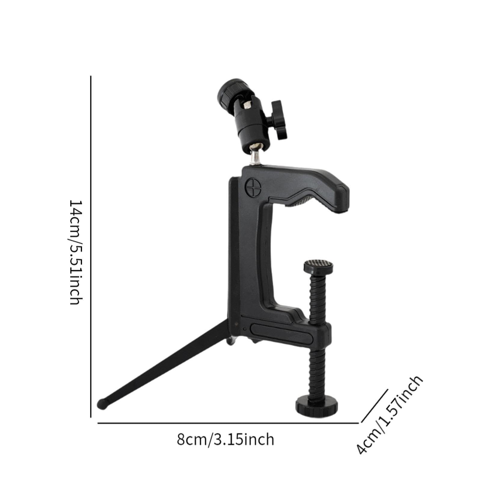 Magideal Mini Portable Swiveling C-Clamp Tripod Stand For Camera Camcorder Dslr