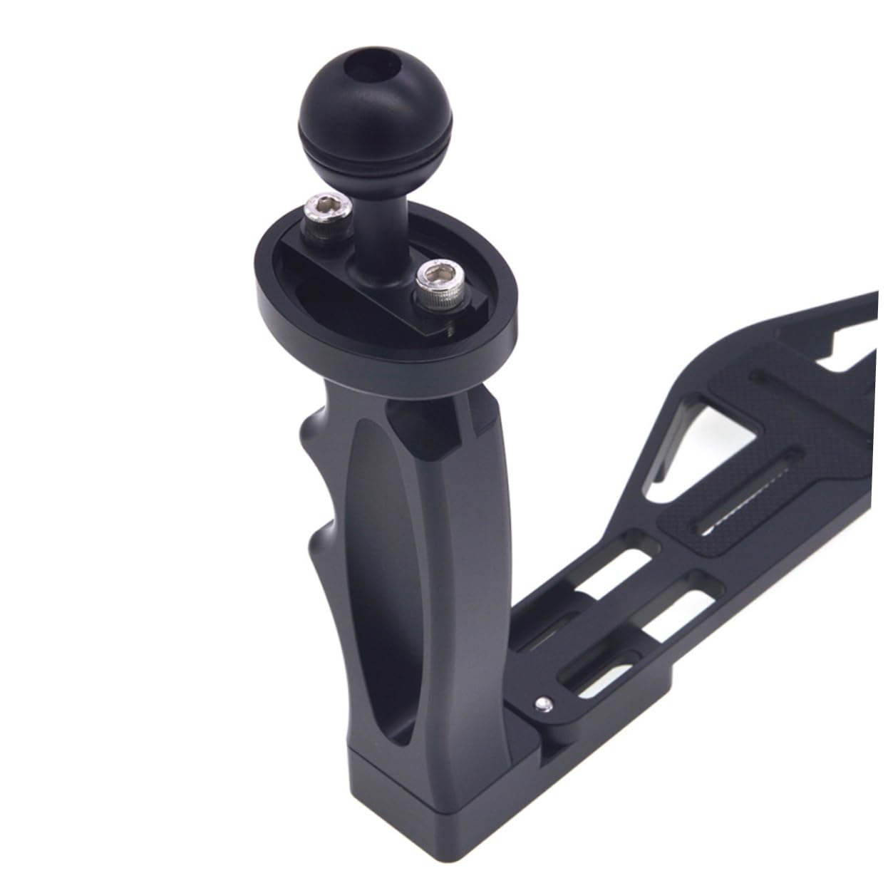 Osaladi Sturdy Underwater Camera Holder Aluminum Tray Handle Mount Diving Protective Shell