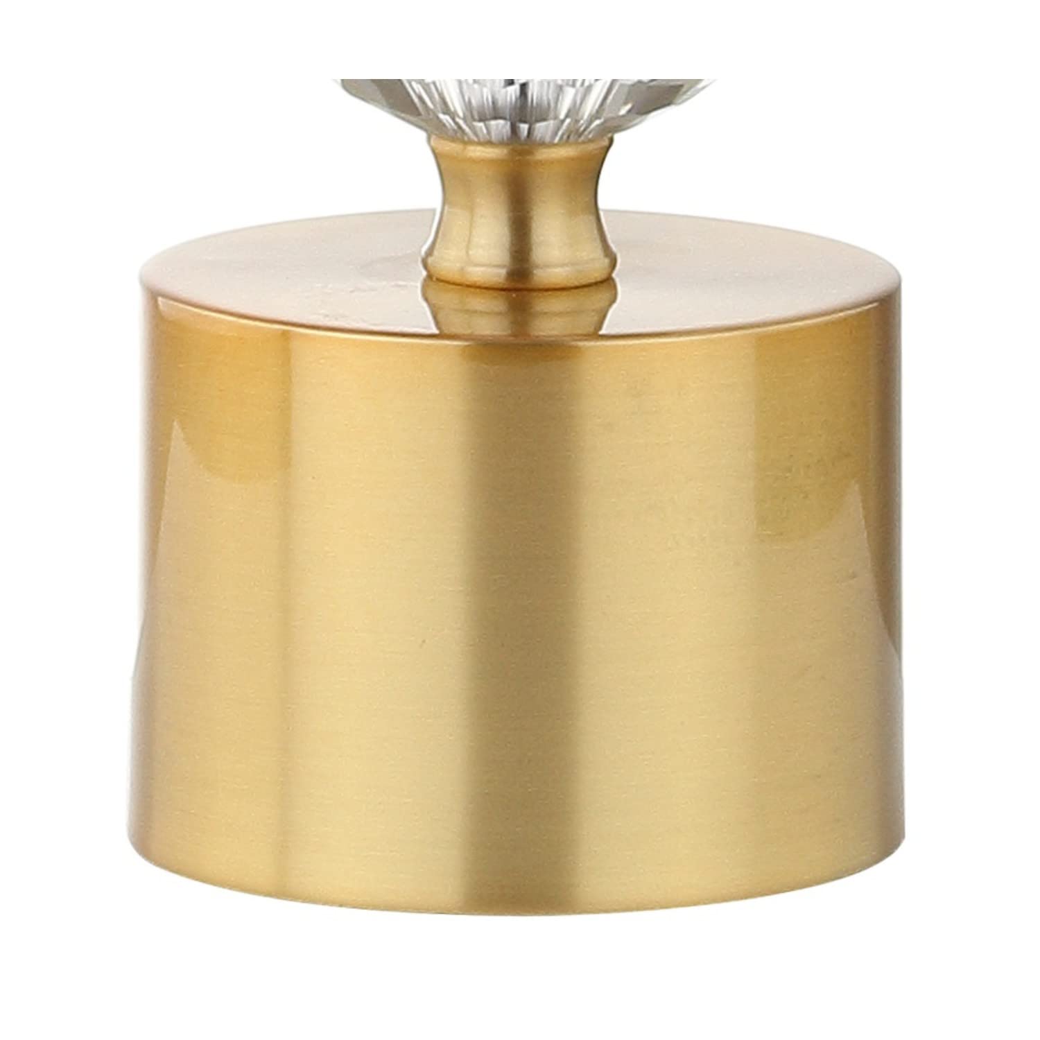 Jonathan Y Jyl5017A Ashley 25.25" Crystal Led Table Lamp Glam Transitional Bedside Desk Nightstand Lamp For Bedroom Living Room Office College Bookcase Led Bulb Included, Clear/Brass Gold