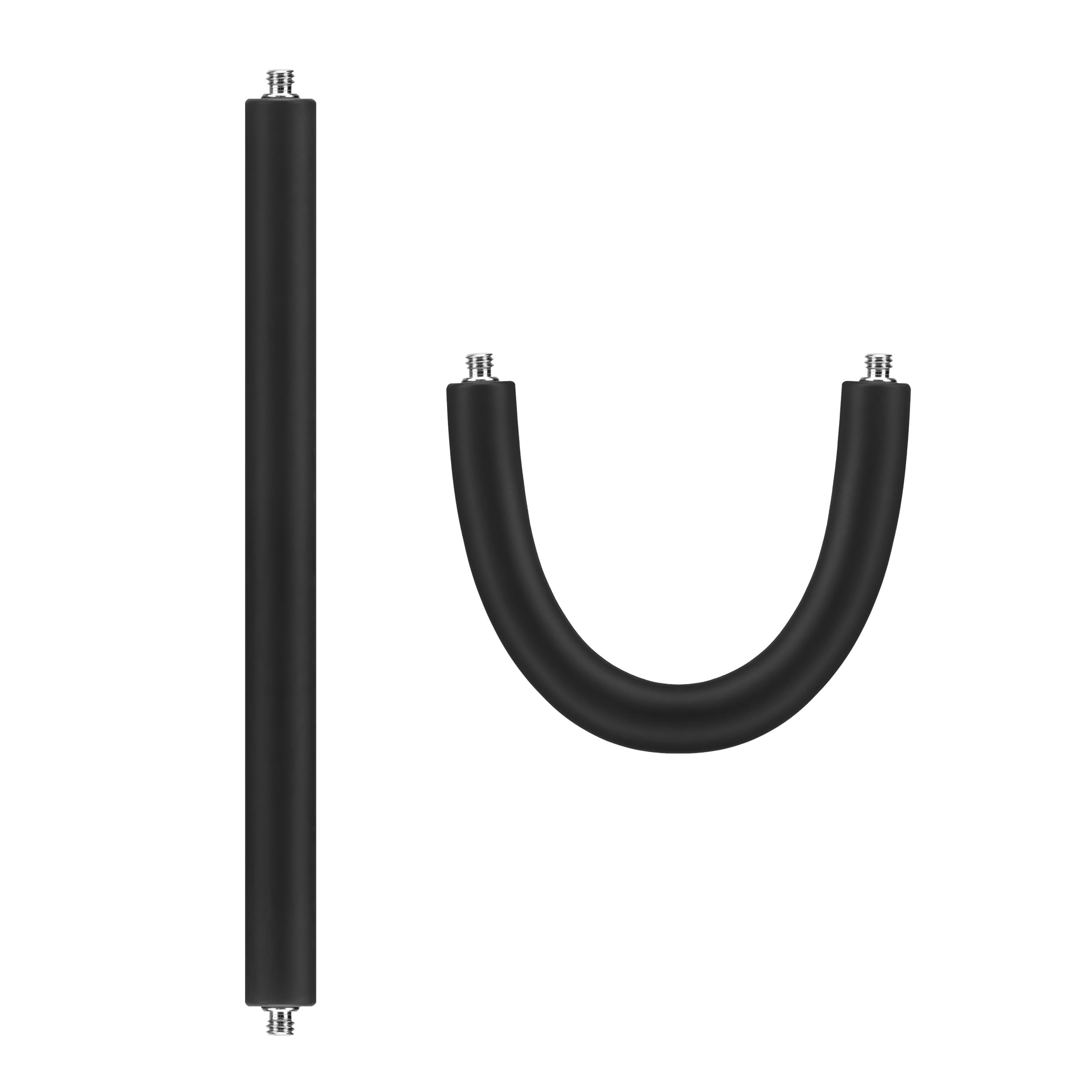 Fanaue Universal Hose For Smartphone Holder, Adjustable Camera Stand Connecting Hose With 1/4" Screws, Flexible Extension Tube For Phone Mount, Dslr, Tripods, Monopods, Photography, Vlogging