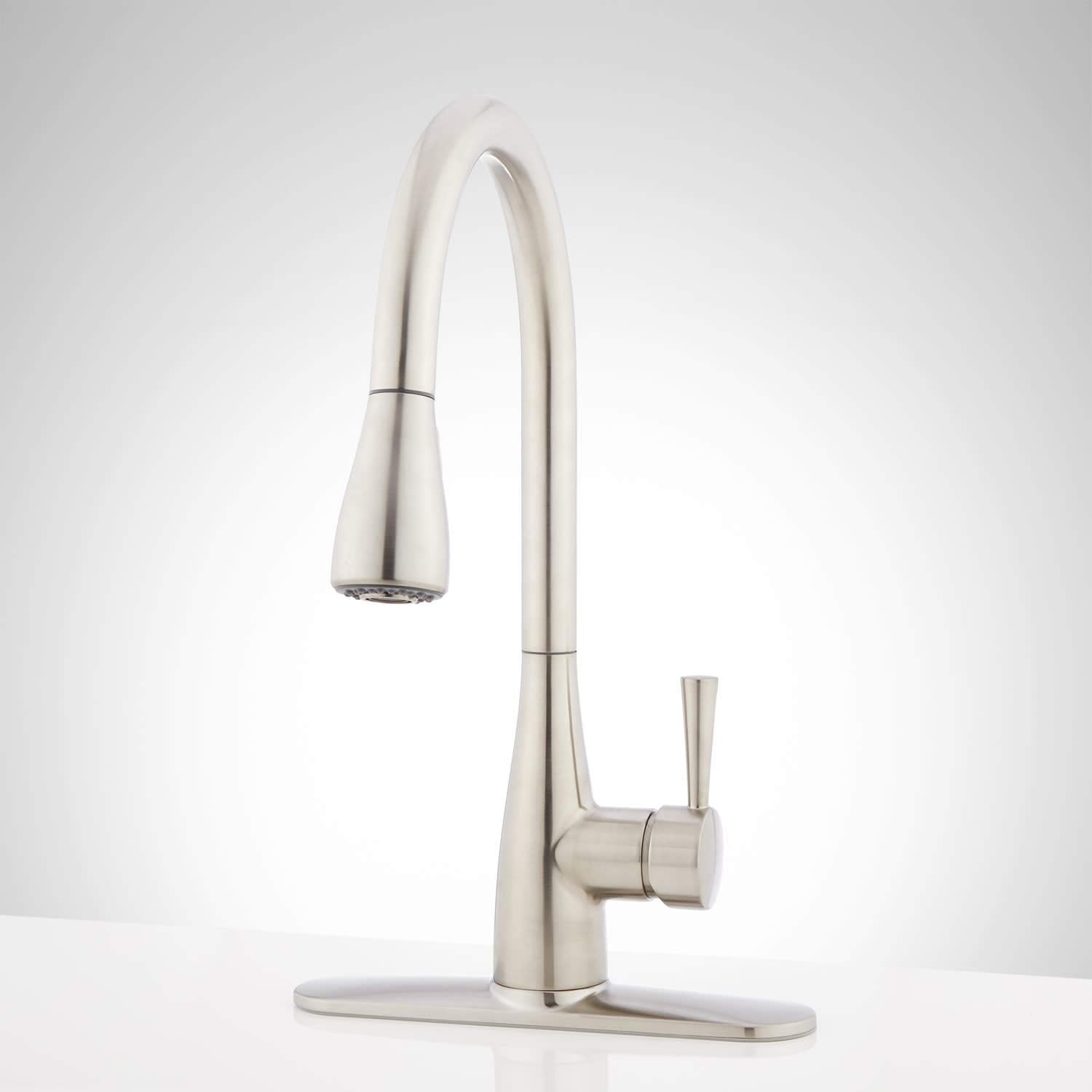 Signature Hardware 948398 Calverton 1.8 Gpm Pull-Down Kitchen Faucet - Stainless Steel