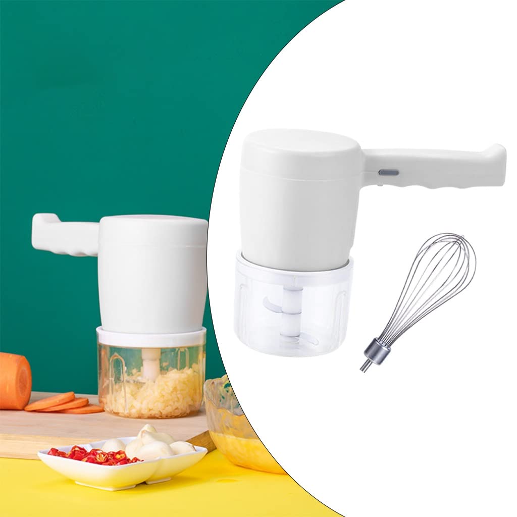 Efkerggjgtgtgjhpwelp 2 In 1 Electric Wireless Whisk Hand Blender Mixer Usb Rechargeable With Cup (B (C As The Picture Shows)