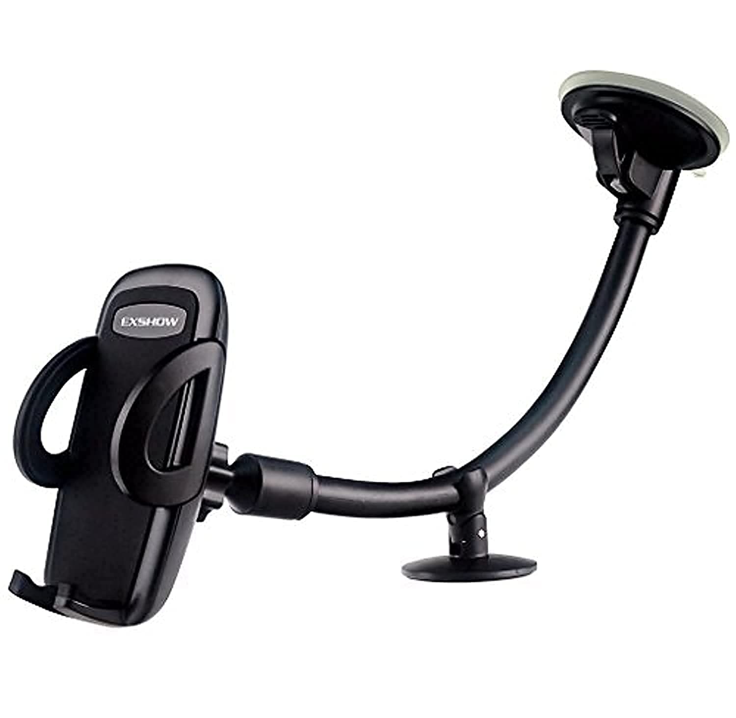 Exshow Portable Electronic Device Mount, Black, Compatible With Iphone 11 Pro Max/11/Xs Max/Xs/Xr/X/8 Plus/8/7 Plus/7/6S Plus/6S/Se