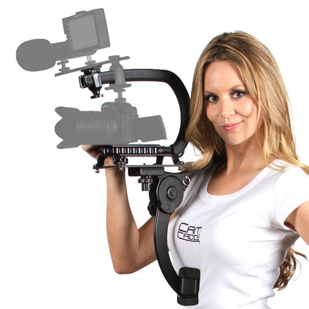 Cam Caddie Scorpion Ex Shoulder Support Kit W/ Tripod Mount / Handheld Stabilizer And Accessory Mounts For Led Lights Microphones And Monitors Compatible With Canon, Nikon, Sony, Panasonic / Lumix Style Dslr