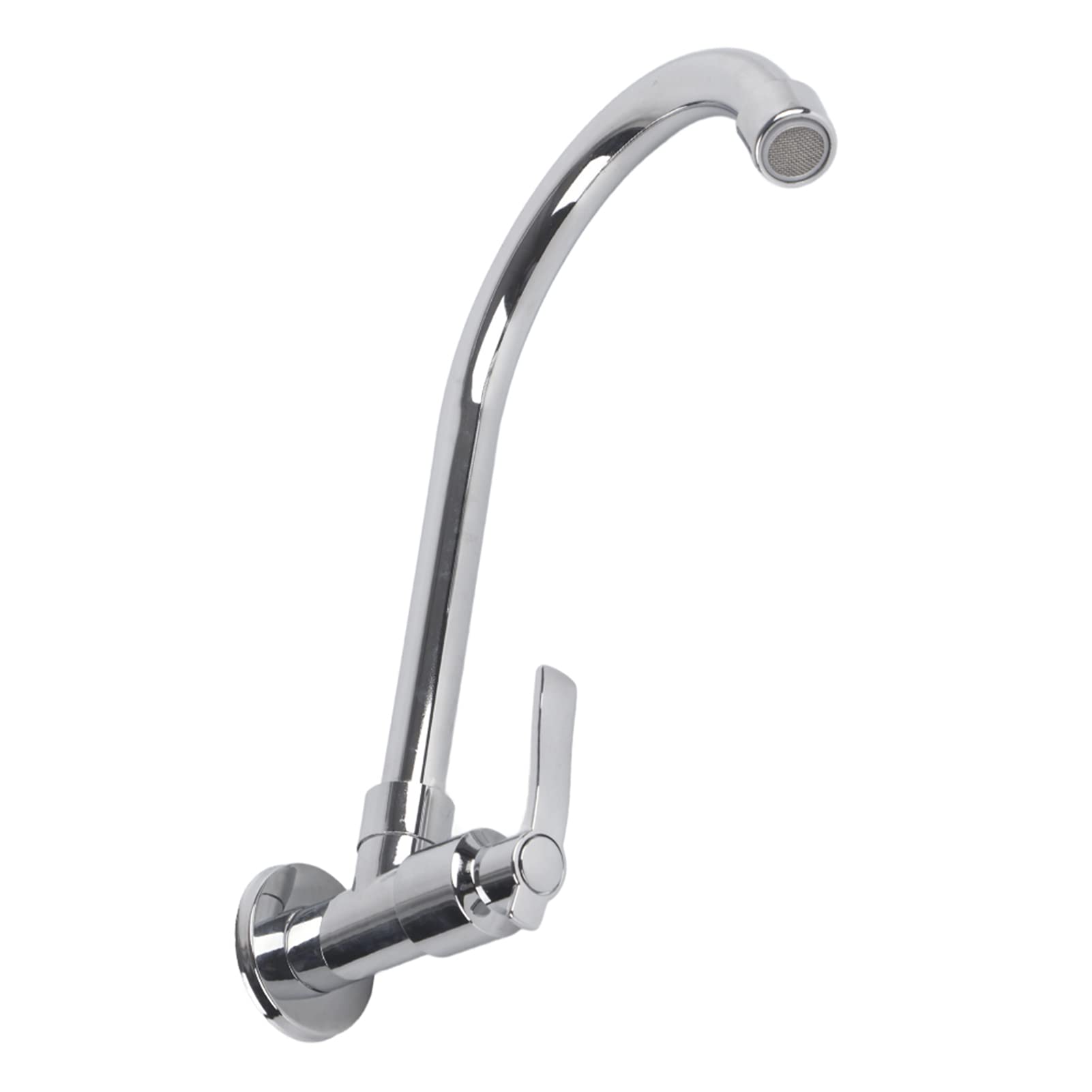 Hyuduo Kitchen Faucet Single Handle Cold Water Tap Wall Mounted G1/2In Thread Faucet Sink For Kitchen Touch On Kitchen Sink Faucets