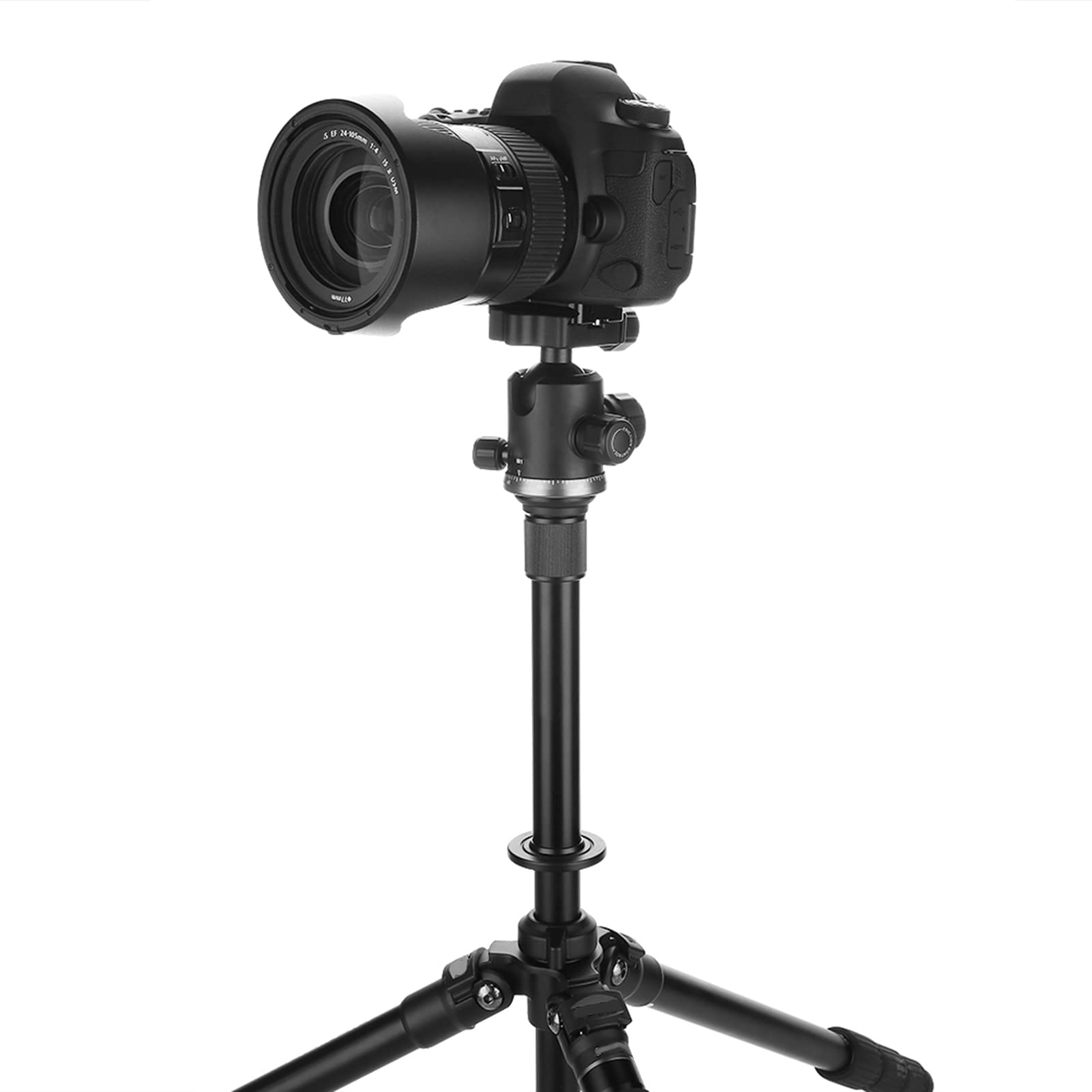 Agatige Adjustable Extension Rod, 2 Section Center Column Tripod Extension Telescopic Pole Monopod Accessory Aluminum Tripod Extender Tube Telescopic Stick Rod For Tripod Stabilizer