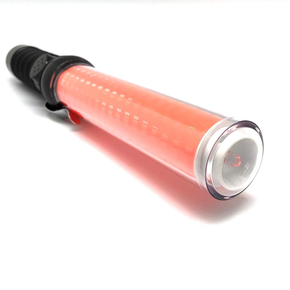 Fishnu 11.8" Led Safety Traffic Baton Light With Whistle Alarm  Magnetic Base, 4 Modes, Handheld, Uk  Ideal For Traffic Control, Parking Guides, Construction, Emergency Alerts