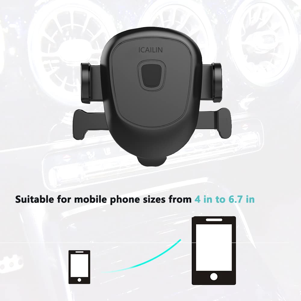 Icailin Car Cell Phone Holder Mount For Mercedes Benz Glc Glc300 C C300 E E350 A B Cla 250 300 Gla Gla250 Glb Glb250 Glk 350 450 Cls G Amg Class A220 E300 Sprinter 2016- Vent Accessories Mini (Mercedes)