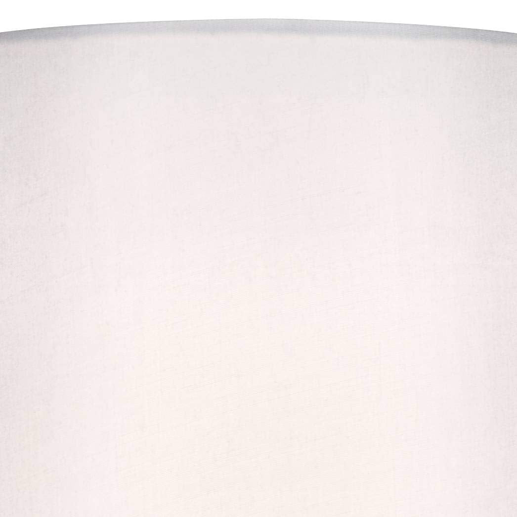 360 Lighting Modern Accent Table Lamp 21" High Brushed Nickel Silver Metal Teardrop White Cylinder Uno Shade Decor For Bedroom Living Room House Home Bedside Nightstand Office Kids Family