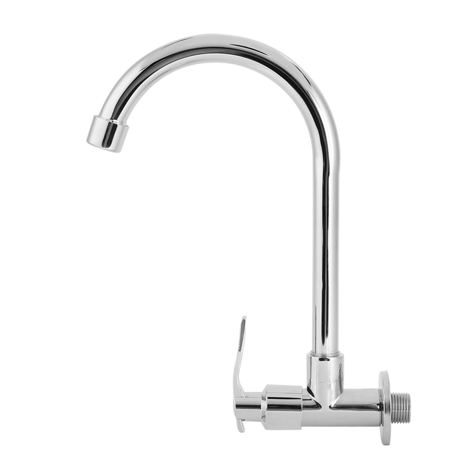 Hyuduo Kitchen Faucet Single Handle Cold Water Tap Wall Mounted G1/2In Thread Faucet Sink For Kitchen Touch On Kitchen Sink Faucets
