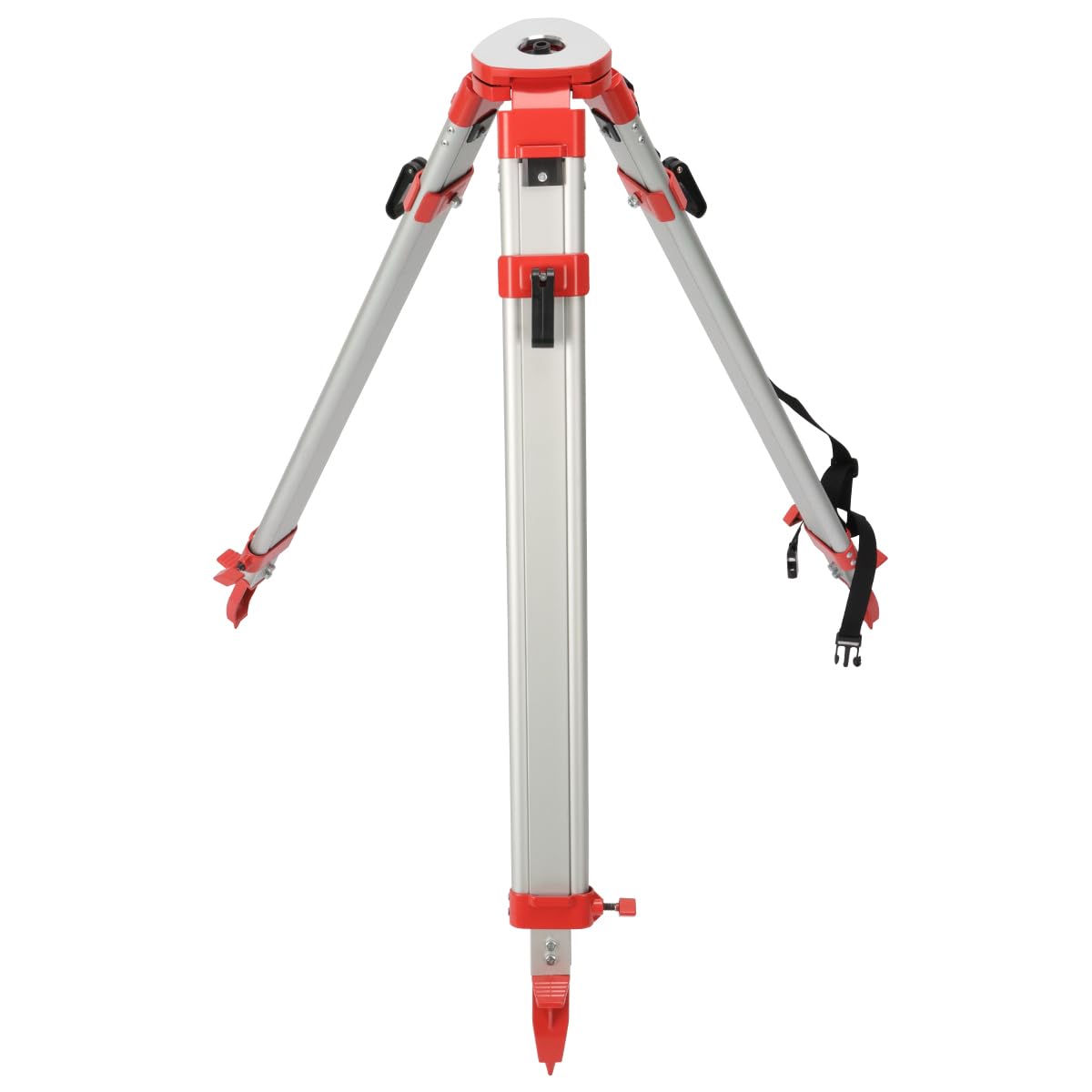 Mountlaser Surveying Tripod, Aluminum Survey Tripod With 5/8-Inch 11-Threaded Flat Head Quick Clamp For Auto Level