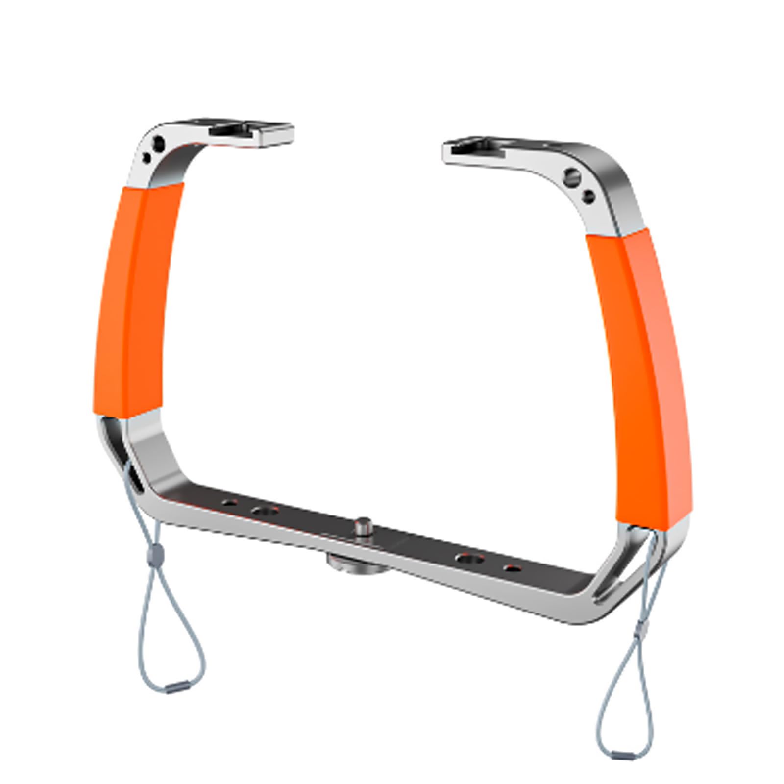 Teckeen Dual Handheld Grip Stabilizer Portable Handle Grip Camera Holder Tray Stabilizer Holder Cage For Action Camera