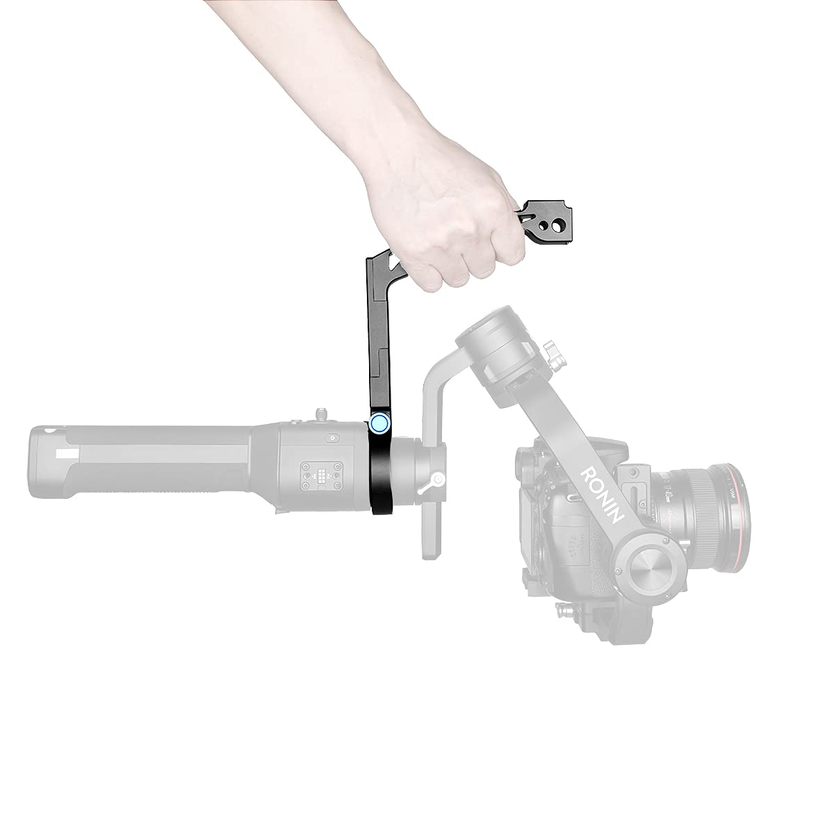 Kamthing Aluminum Alloy Handy Sling Hand Grip Handle For Ronin S Sc Gimbal Neck Ring Mounting Handheld Camera Stabilizer Accessories Extension Connect Led Light Monitor Microphone (For Ronin S)