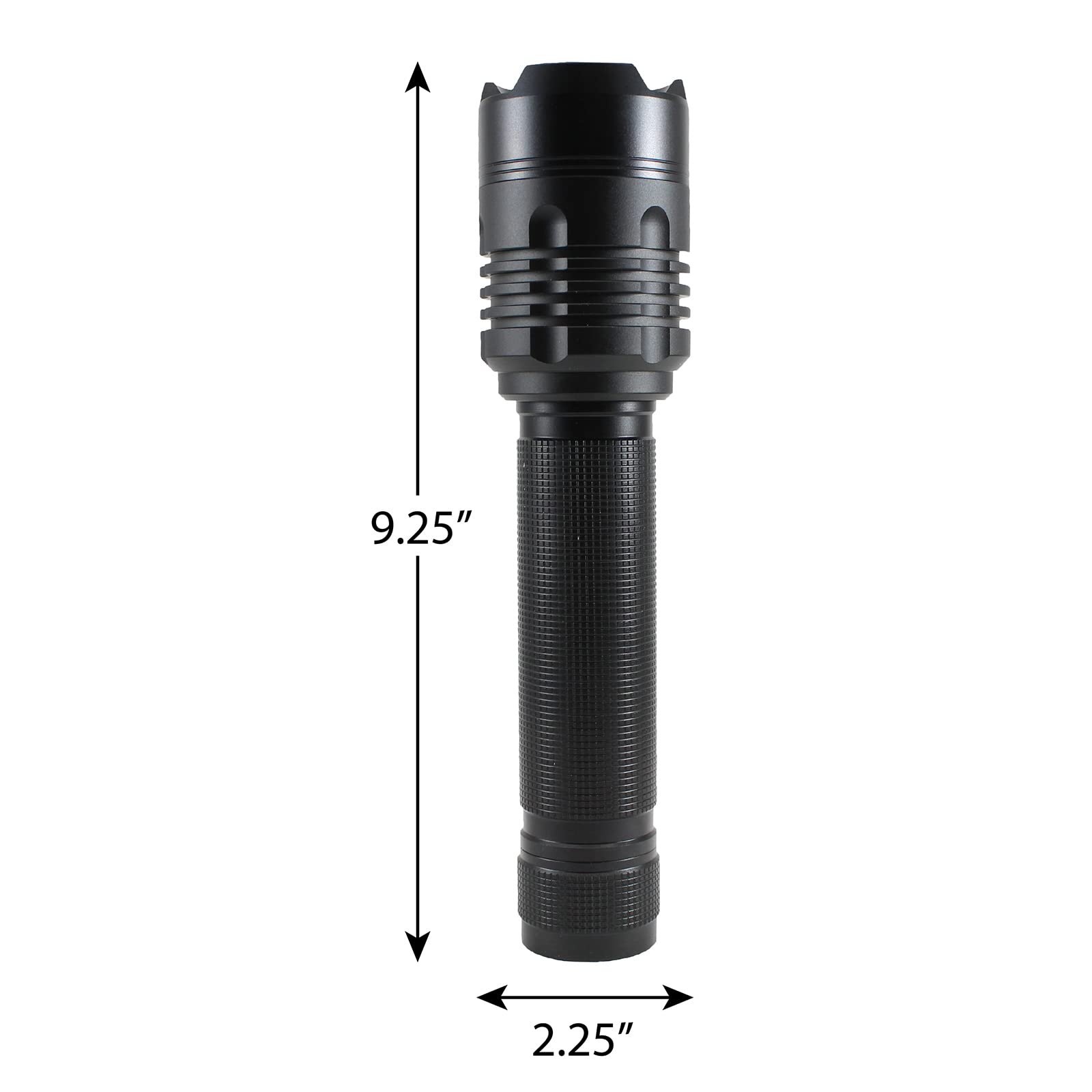 Promier Litezall Led Tactical Flashlight - 2000 High Lumen Flashlight, 2 Light Modes, Adjustable Focus, Weather Resistant For Camping, Hiking, Security And Emergency Use - Batteries Included