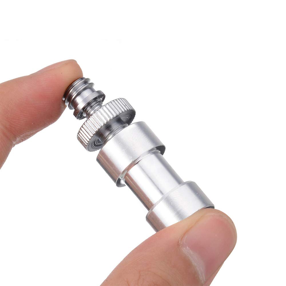 Acxico 3Set Camera Cam 1/4" 3/8" Tripod Screw Adapter Converter To Light Stand Holder Mount