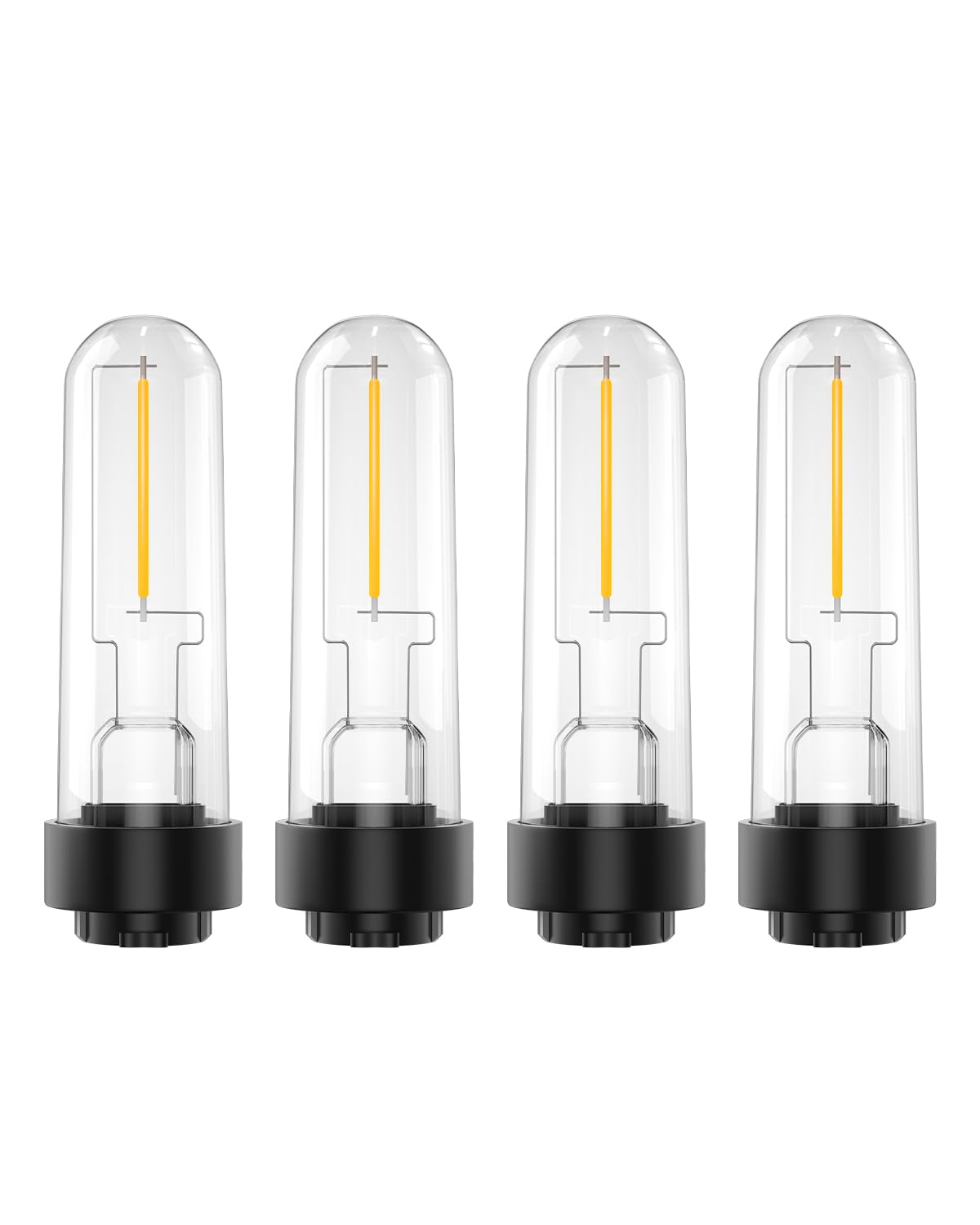 Trustwheel Solar Garden Light Replacement Bulbs, Outdoor Solar Light Replacement Bulbs Warm White 3000K Solar Fence Light Replacement Bulbs 0.5W Dc 3V For Garden Yard Patio Landscaping, 4-Pack