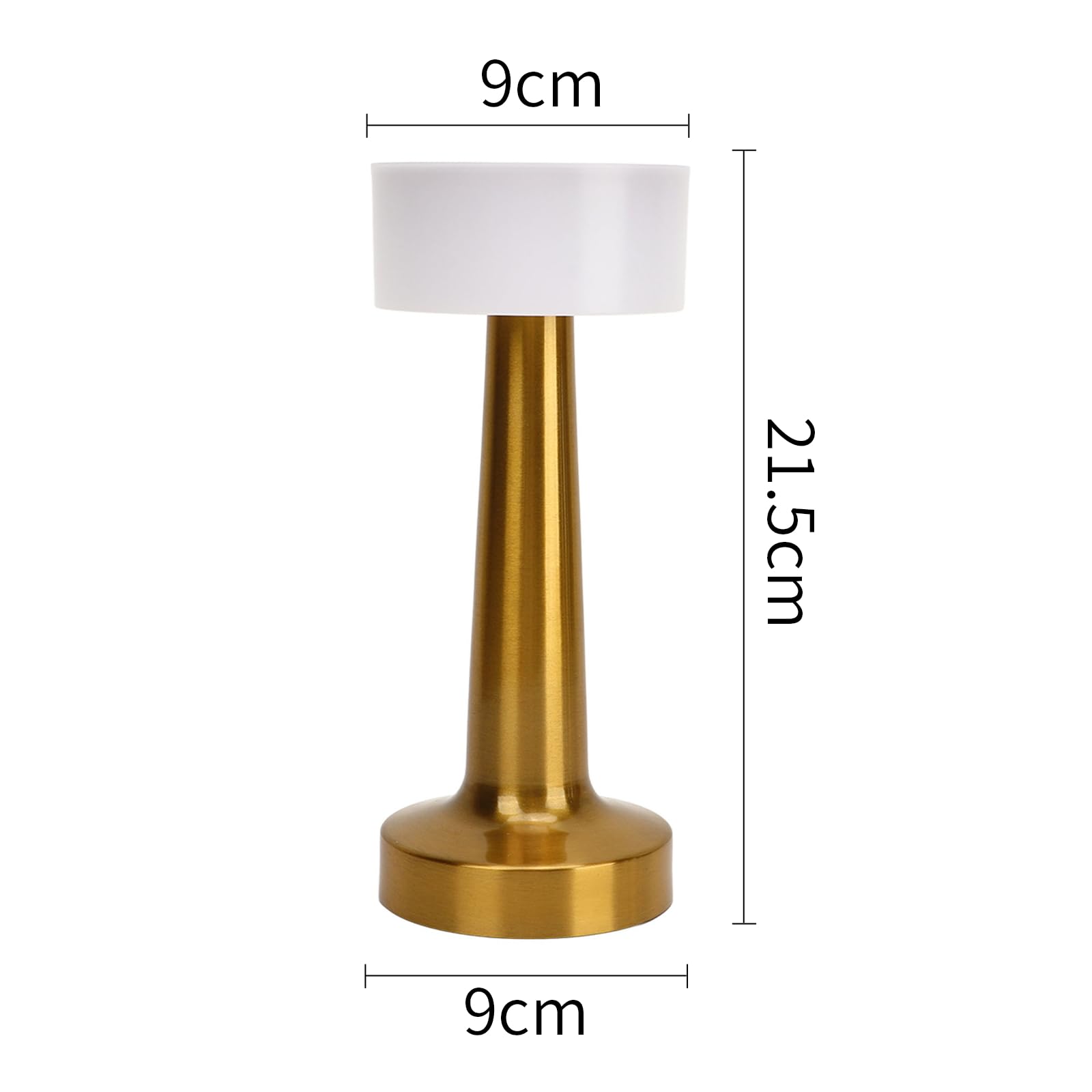 Oukens Table Lamp, Portable Rechargeable Table Lamp With 3 Color Usb Charging Metal Retro Nightstand Lamp, Table Light For Restaurant Bedroom Bars Home