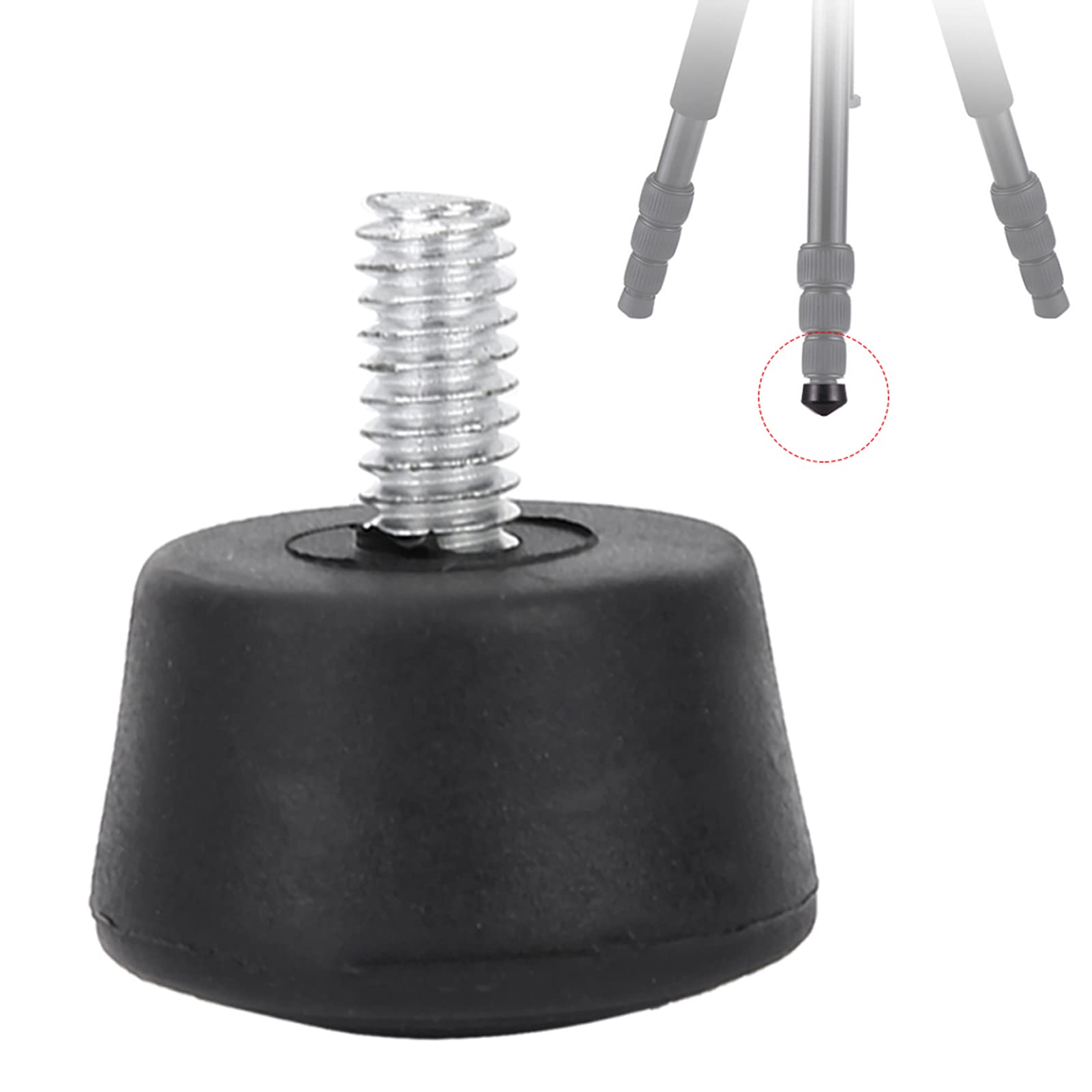 Zopsc Monopod Foot Pad, Universal Antislip Rubber Tripod Feet Pad, 1/4 Inch & 3/8 Inch Tripod Foot Pad Photography Accessories For Tripod Monopod