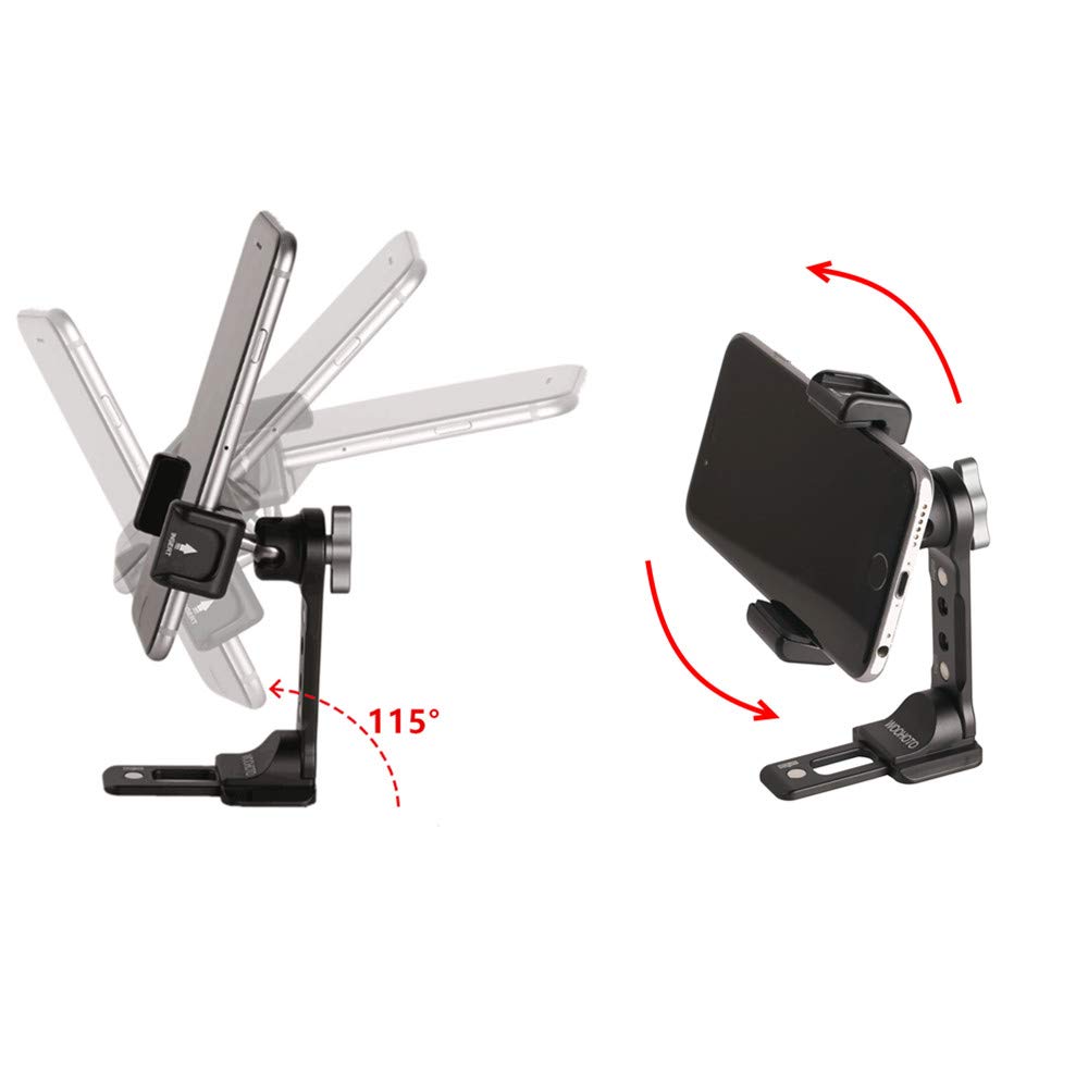 Arnarkok Cell Phone Tripod Mount W/ Cold Shoe, Iphone 360° Adapter, Desktop Phone Stand, Magnet Phone Holder Compatible With Iphone 16 15 14 13 12 11 Pro Max Mounts Arca Swiss