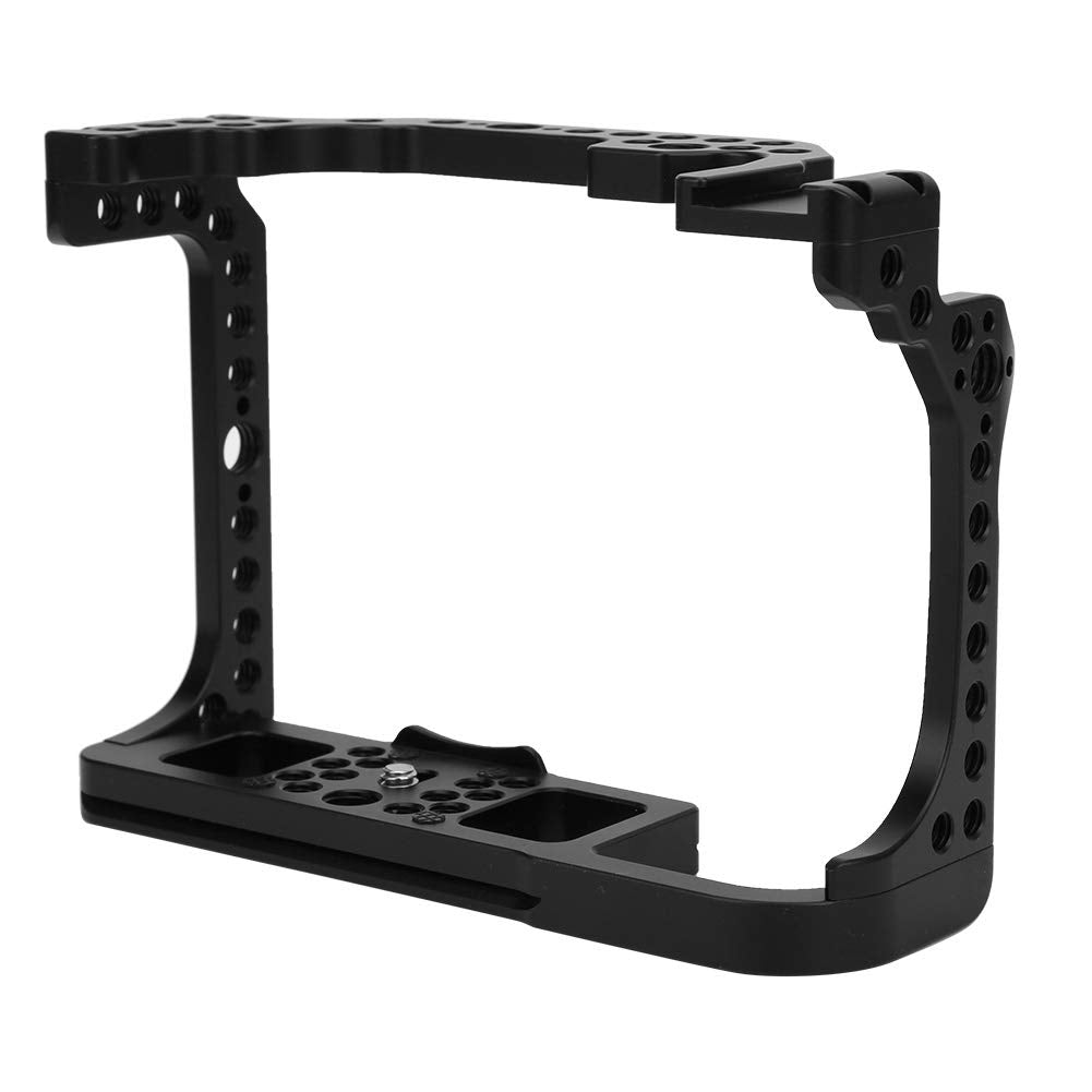 Tikatarer Camera Cage, Camera Stabilizer With Inner Hex Wrench 6X4.3X2In Black Aluminium Alloy Photography Extension Cage For R Mirrorless Camera