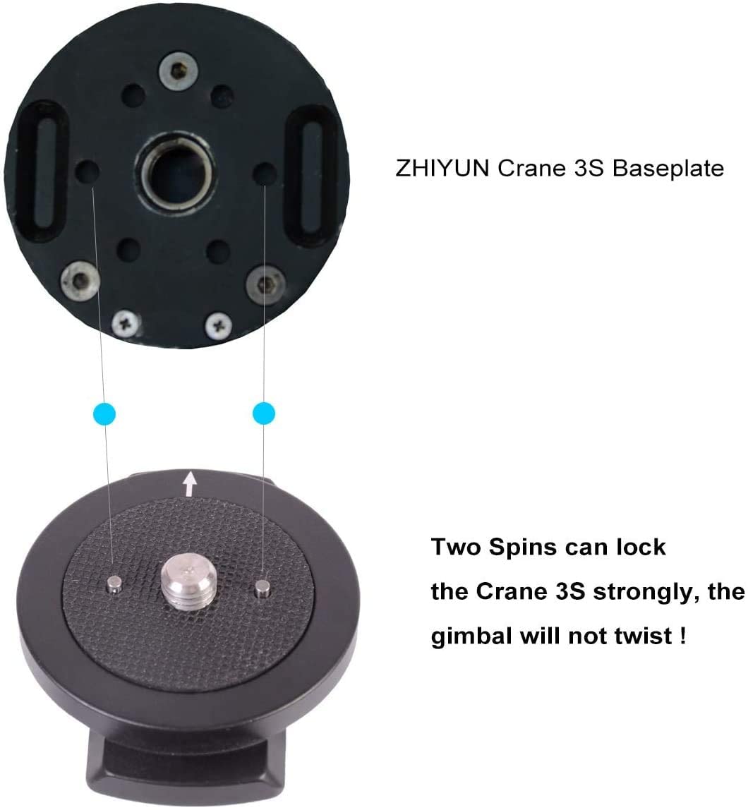 Df Digitalfoto Handheld Ring Grip,Dual Handlebar Ring With Gear Adapter Compatible With Zhiyun Crane 3S Stabilizer/Ronin S Gimbal,Etc