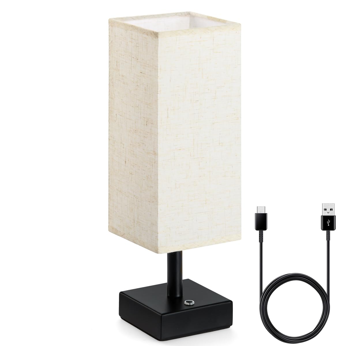 Luxxio Cordless Bedside Table Lamp - Rechargeable Table Lamp - Up To 60+ Hours Of Use, 3 Adjustable Led Brightness Settings, Non-Scratch Bottom, Warm White Color Temperature - Aluminium Base & Body