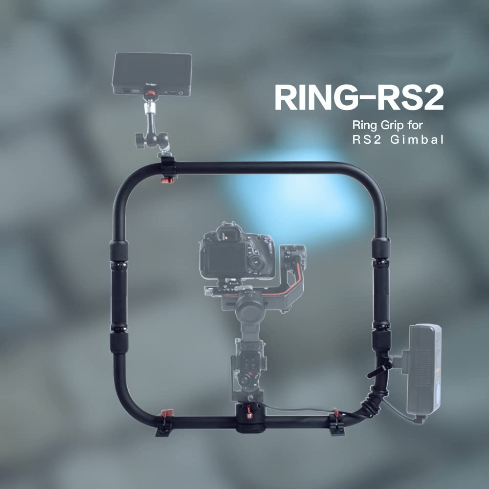 Karlak Metal Ring G Gimbal Stabilizer Handheld Holder Ring Port 20Kg Load Acity With V-Mount Clamp Carry Bag Replment For Rs 2