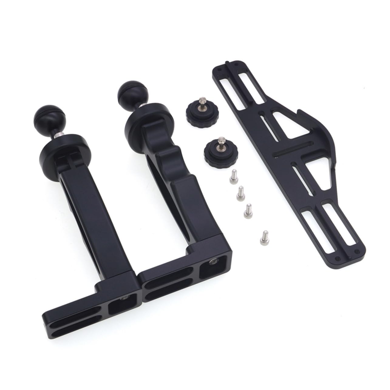 Osaladi Sturdy Underwater Camera Holder Aluminum Tray Handle Mount Diving Protective Shell