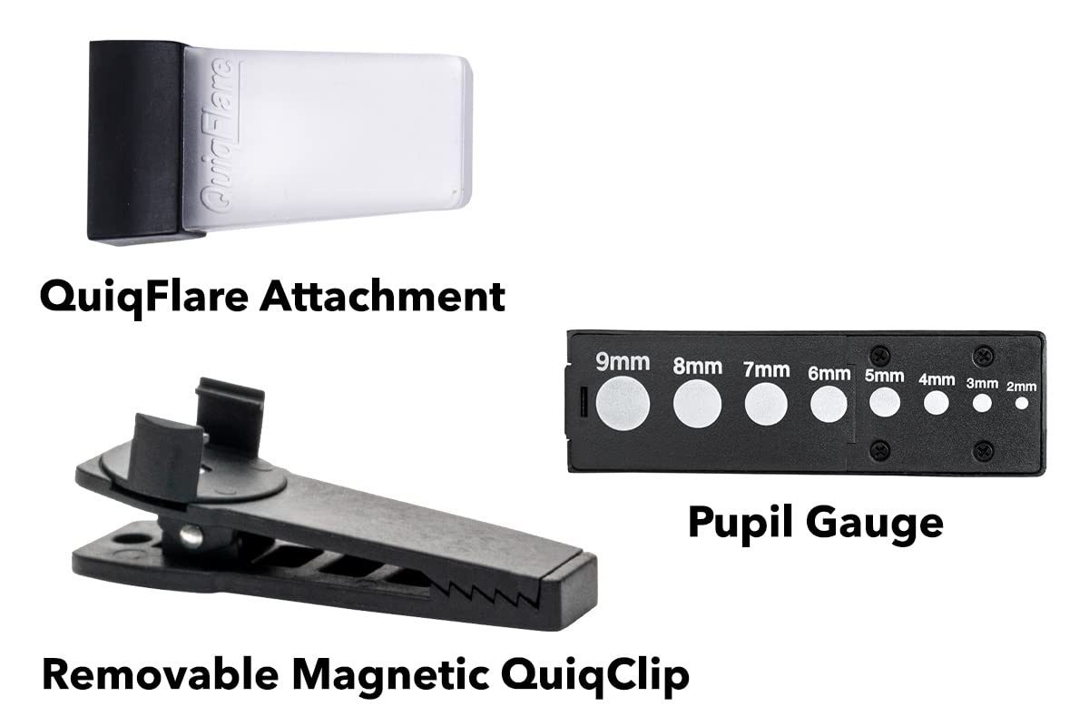 Quiqlite Quiqlitex I.D. Check, Ultraviolet/White Hands- Led Pocket Light, Aluminum & Nylon Plastic Housing (Usb Rechargeable)