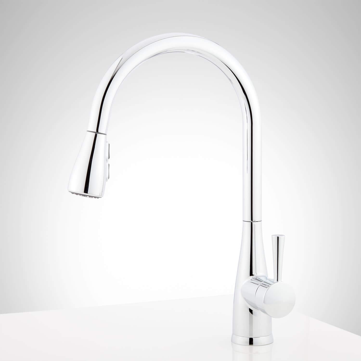 Signature Hardware 948398 Calverton 1.8 Gpm Pull-Down Kitchen Faucet - Stainless Steel