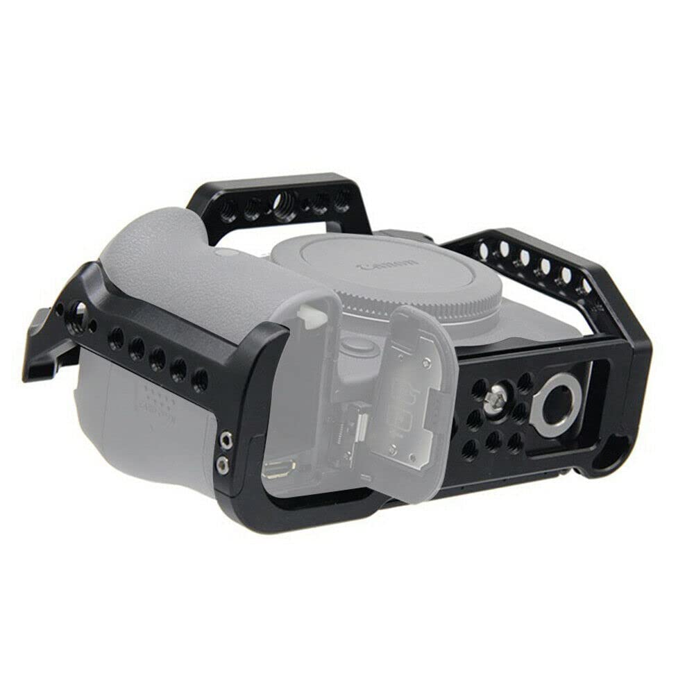 Runshuangyu Cnc Aluminum Dslr Camera Cage Extension Frame Cold Shoe For Canon R5 R6 R5C Dslr Camera
