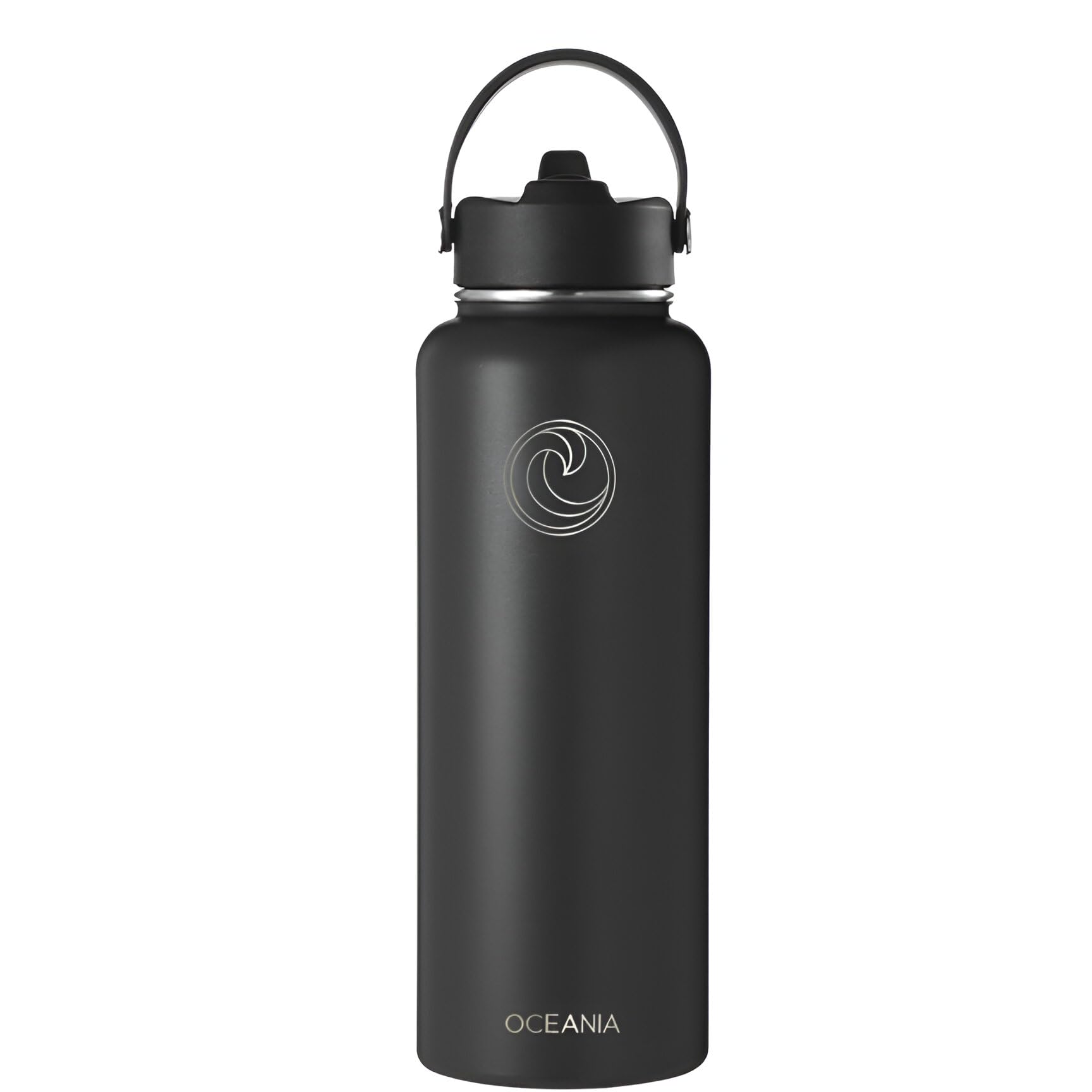 Oceania Flask 40Oz Stainless Steel Water Bottles  Modern, Leakproof, Hydro-
