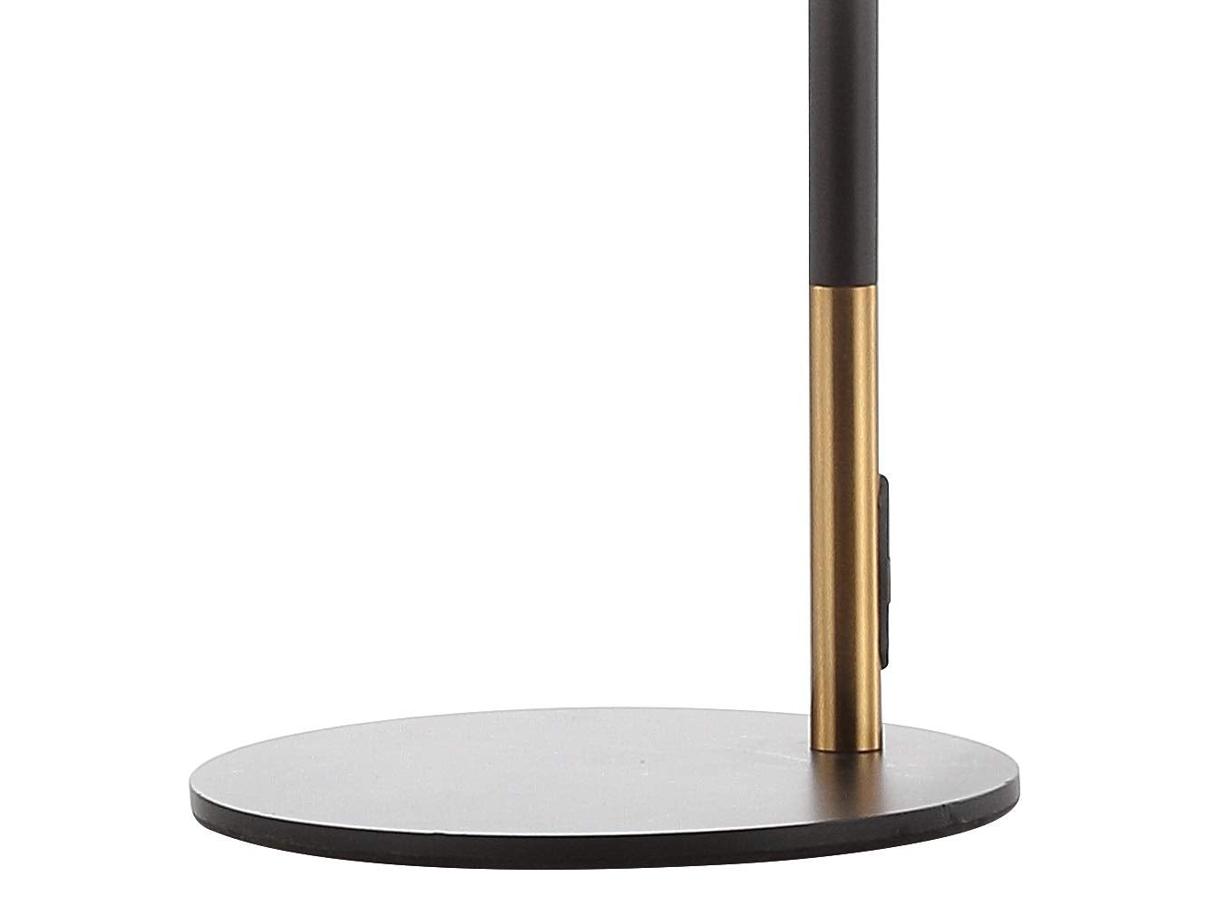 Jonathan Y Jyl6129A Apollo 22.5" Metal Led Task Lamp Contemporary For Bedroom, Living Room, Office, College Dorm, Coffee Table, Bookcase, Black/Brassgold