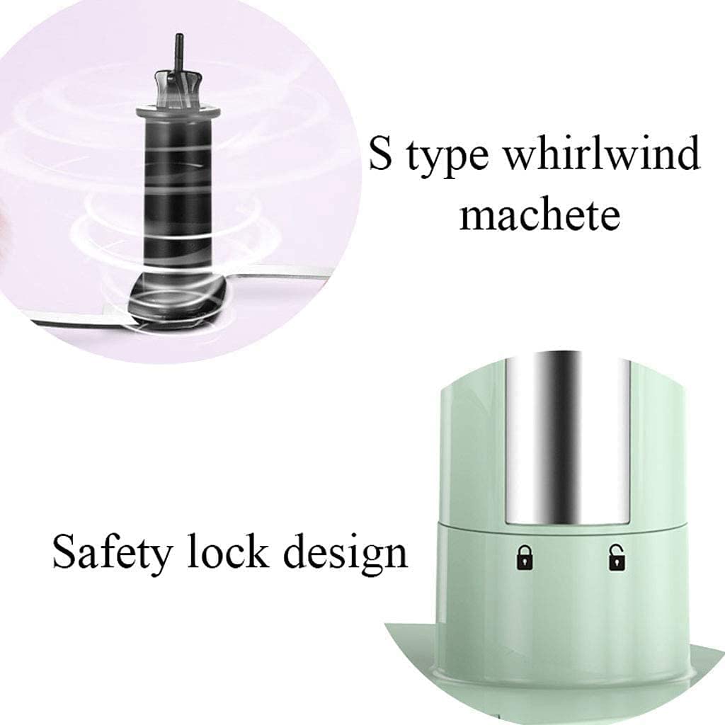 Kaabeto 600W Immersion Hand Blender, Multifunctional 5-In-1 Low Noise Stick Mixer, 7-Speed, Stainless Steel, Mixing Beaker, Chopper, Egg Whisk (Green)