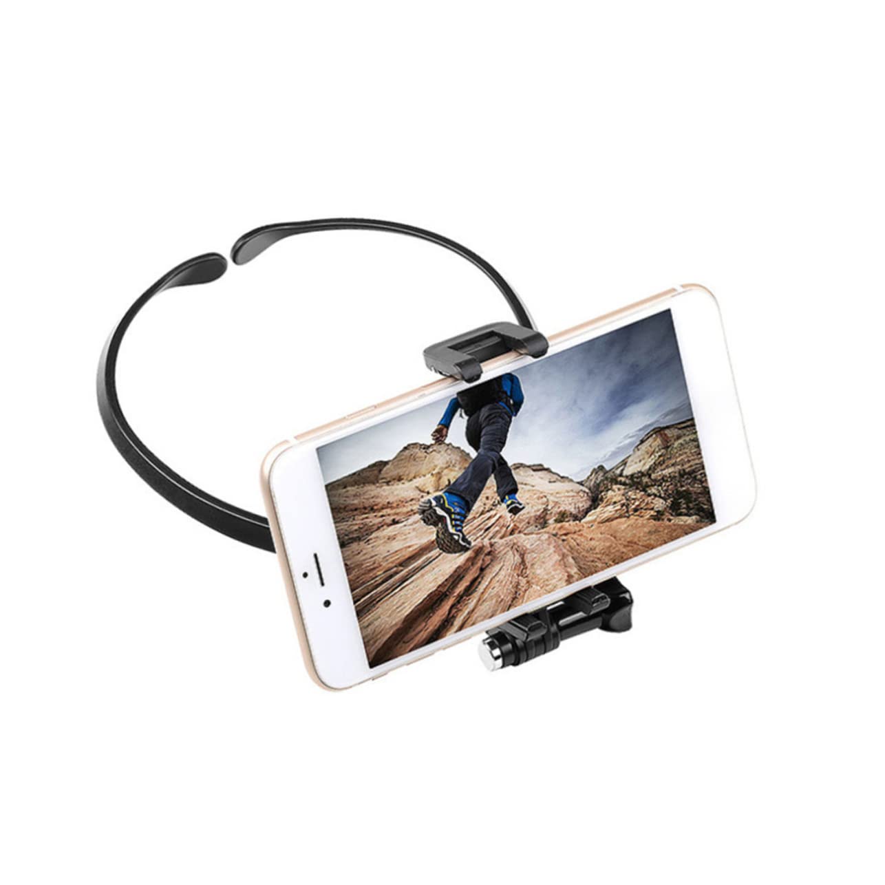 Osaladi Neck Hanging Stabilizer Phone Camera Hanging Clip For Plastic Neck Clamp Recording Bracket Black
