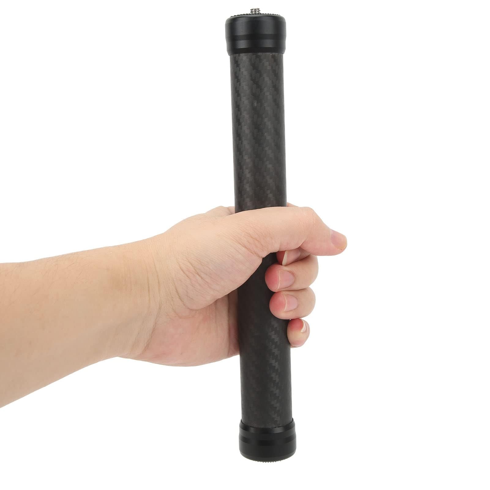 Jeozbm Carbon Fiber Extension Pole, 9.8In Aluminum Alloy Stabilizer Extension Rod, 1/4" Screw Stabilizer Extension Bar For Camera