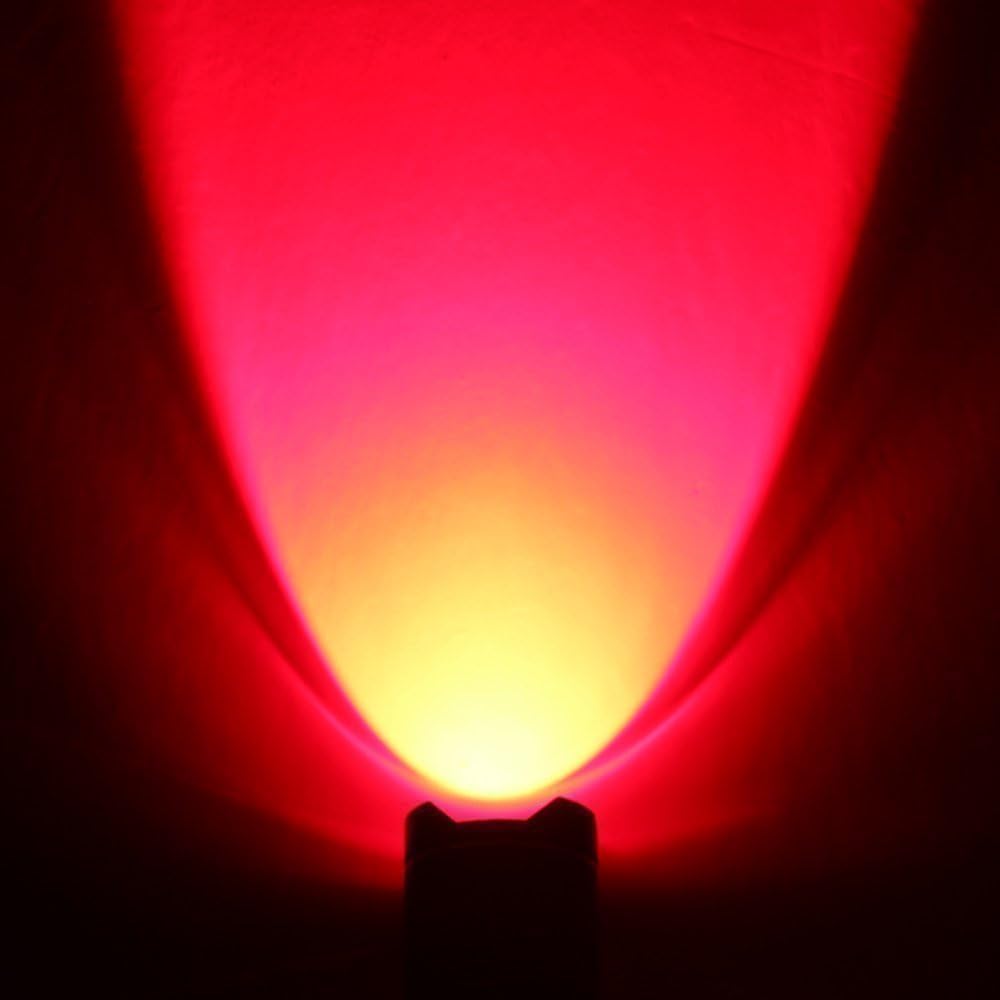 Raysoar 10 Pack Red Light Flashlight, 1 Mode Red Lde Flashlight Red Flashlight For Astronomy, Night Observation And Outdoor Activities, Sk68-Red-Flashlight-1Mode-Bk-10P1