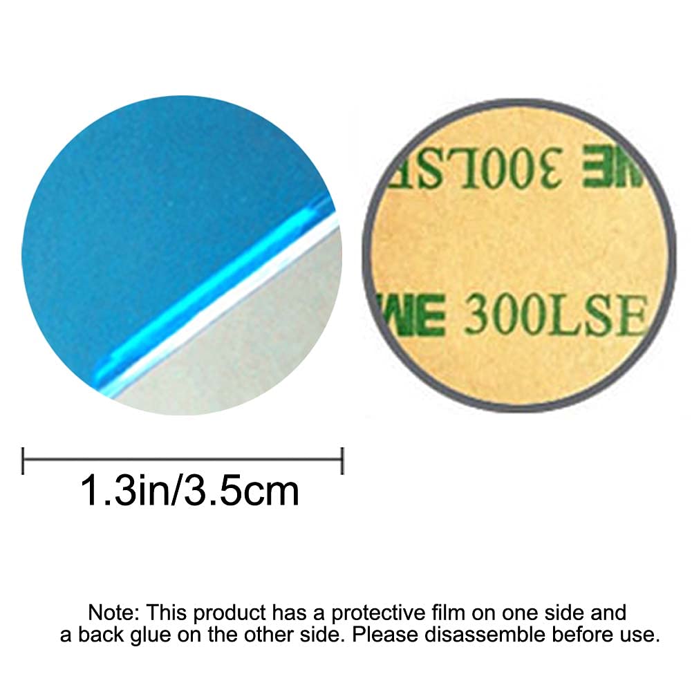 Anrachel Universal Metal Plate With Adhesive For Magnetic Car Phone Holders, Wall, Magnets. Round Disk Iron Sheets,Silver(20 Pack)