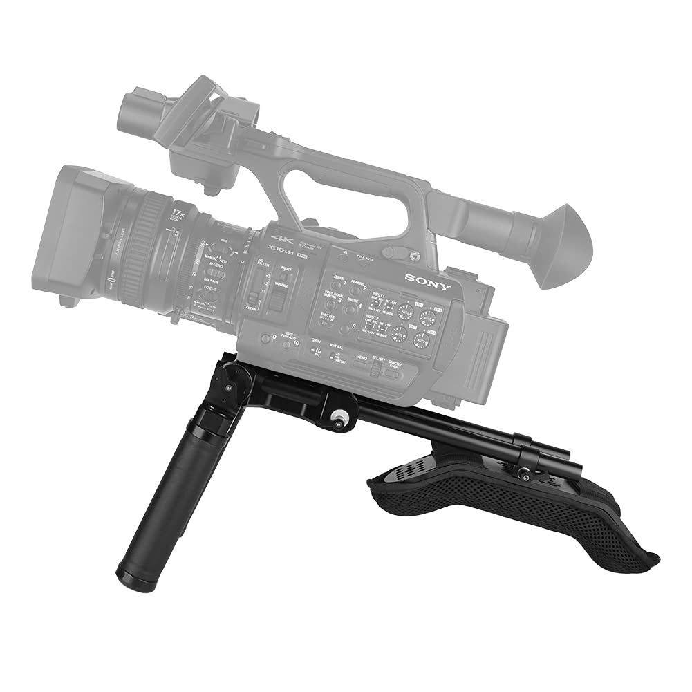 Niceyrig 15Mm Rod Rail Shoulder Rig Support System Applicable For Canon C300 C200 C100, Sony Fs7 Fs5 Fx9, Red Dsmc2 Cinema Camcorder And Dslr Camera, Rosette Mount Heavy Rig - 410